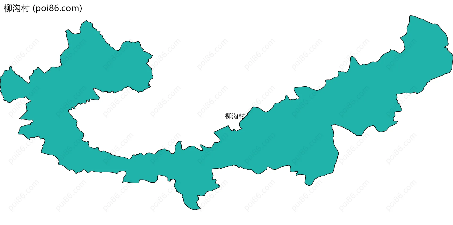 柳沟村边界地图