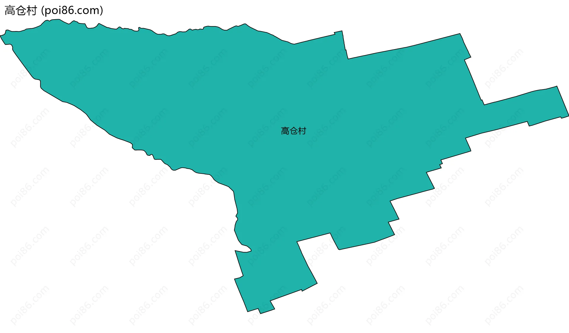 高仓村边界地图