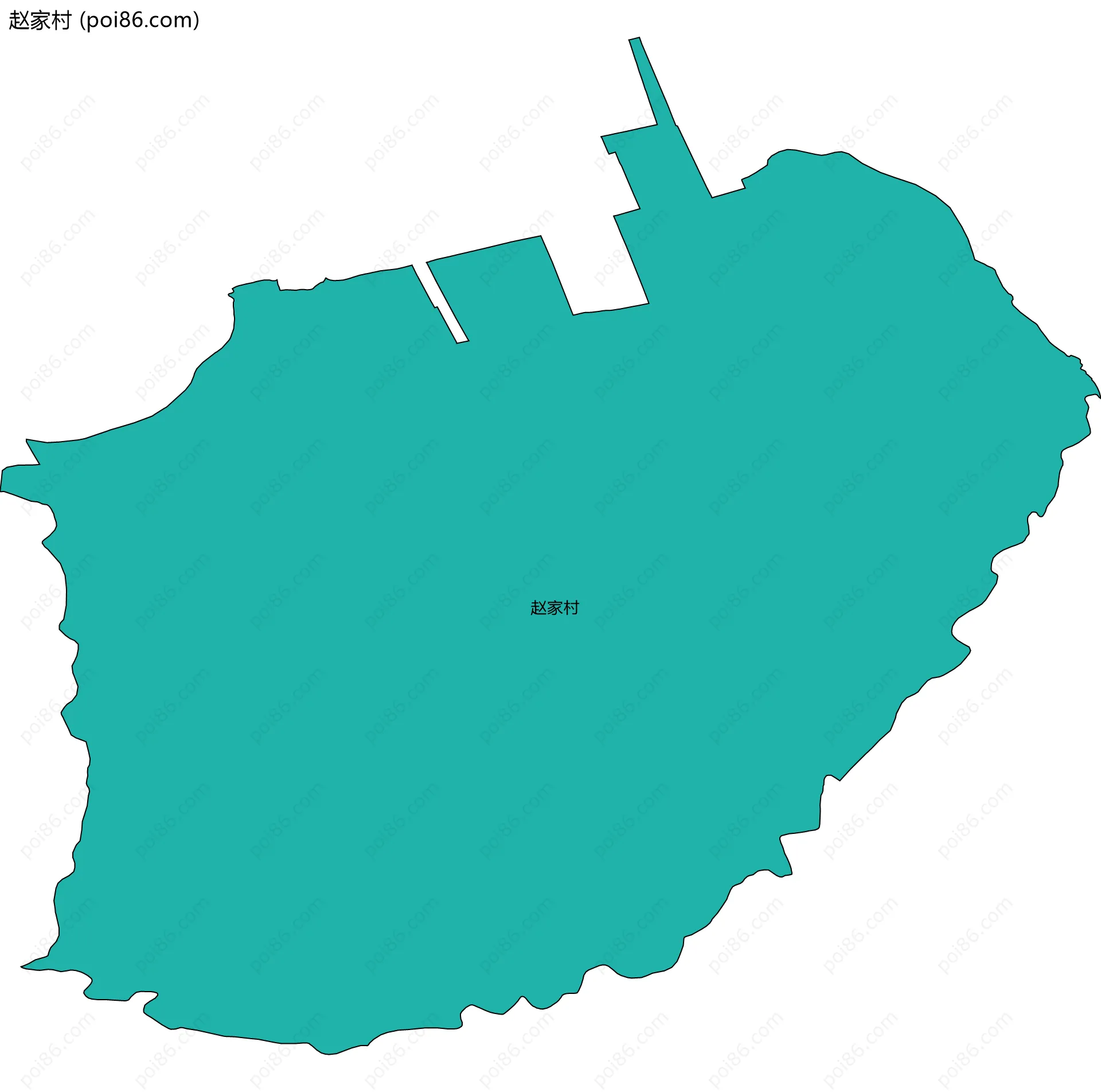 赵家村边界地图