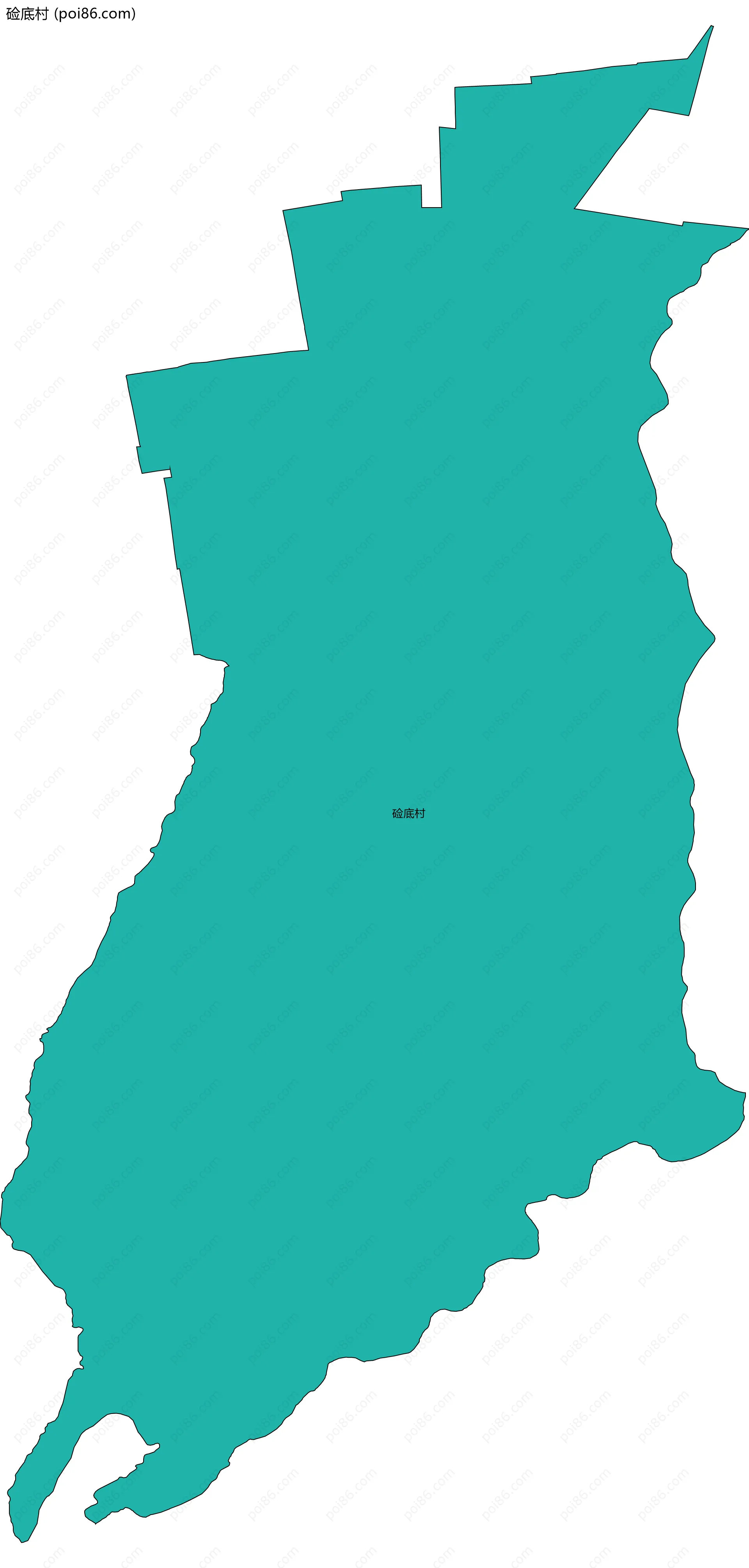 硷底村边界地图