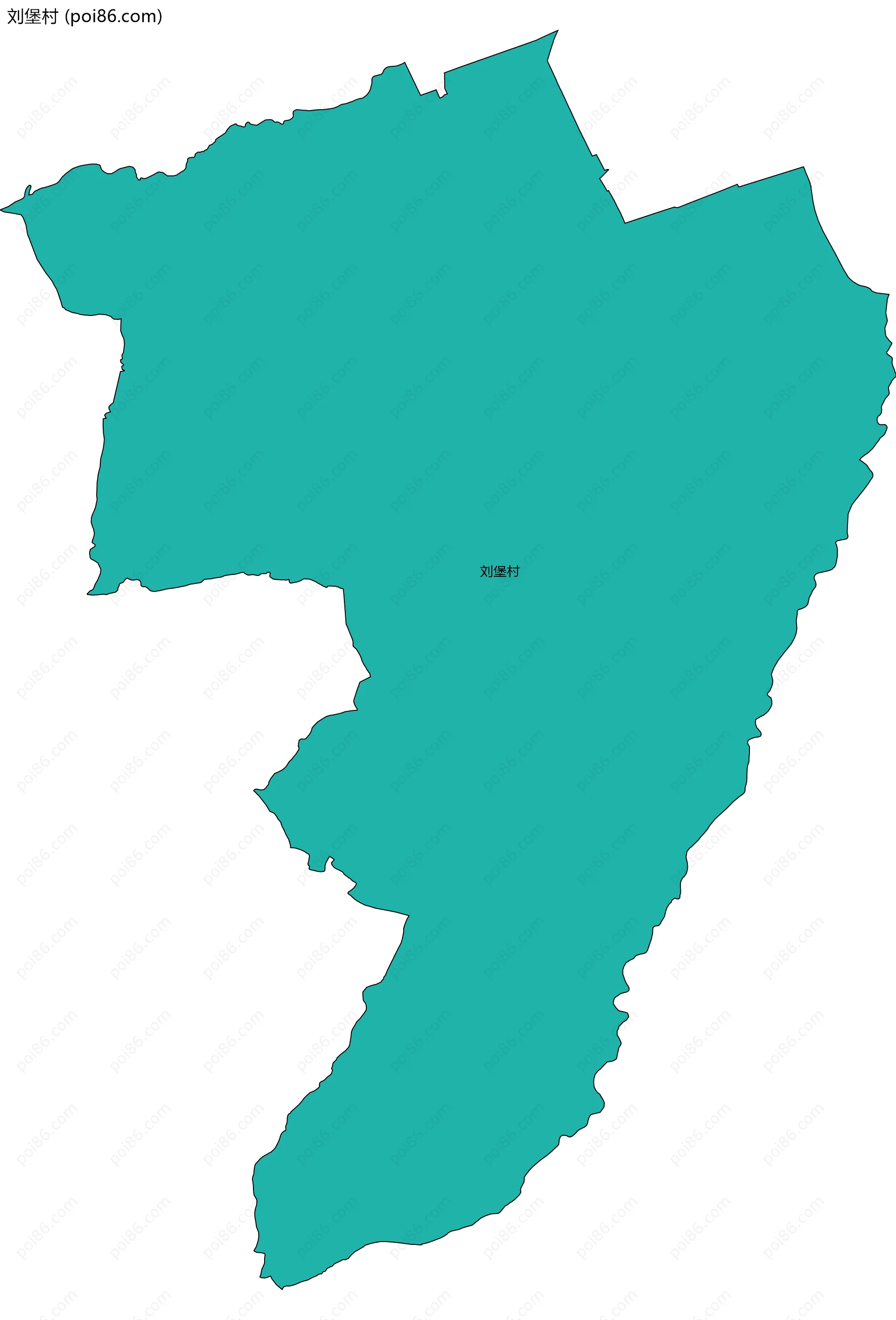 刘堡村边界地图