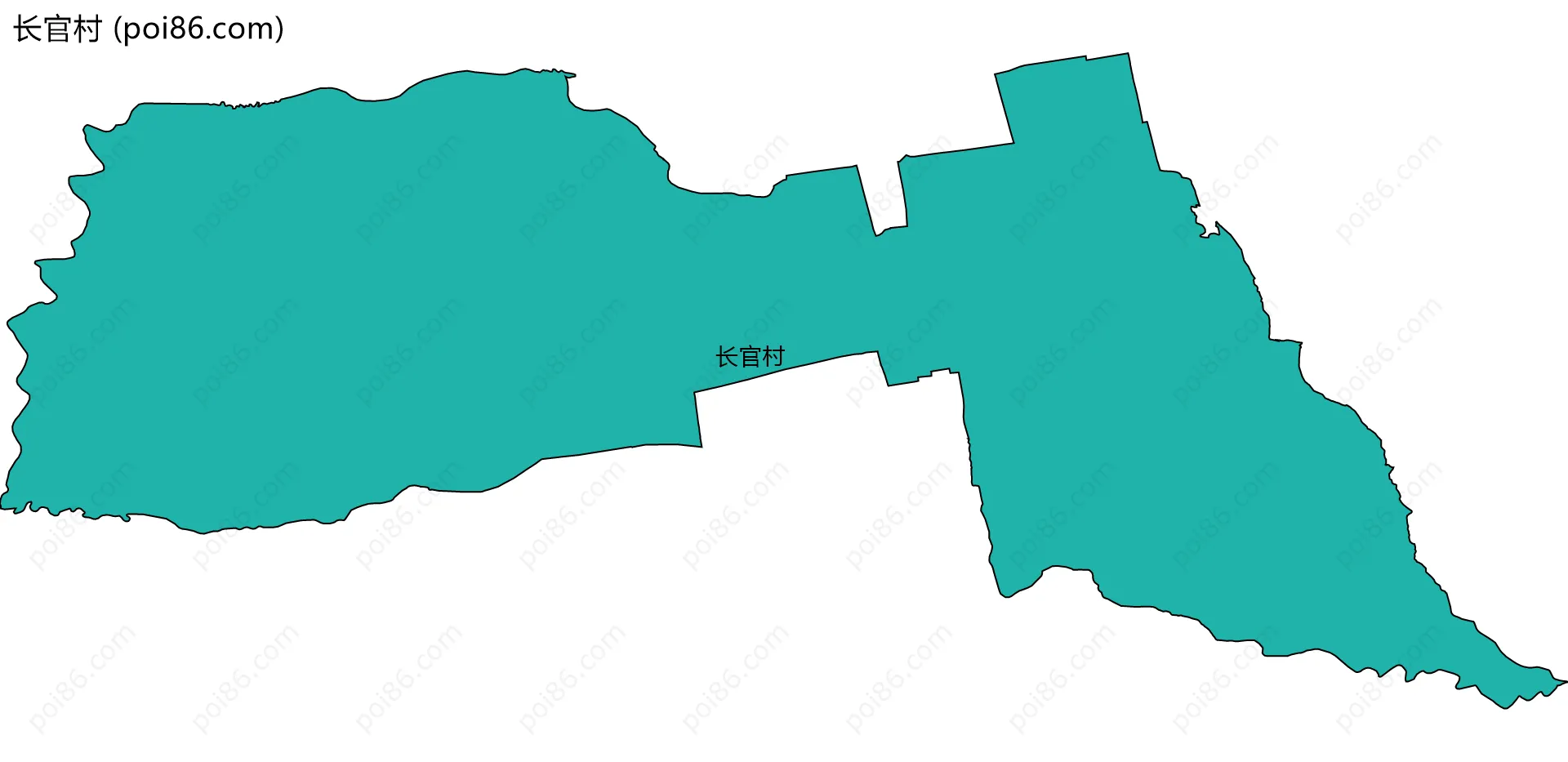 长官村边界地图