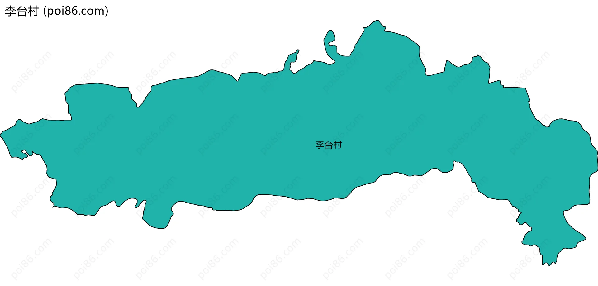 李台村边界地图