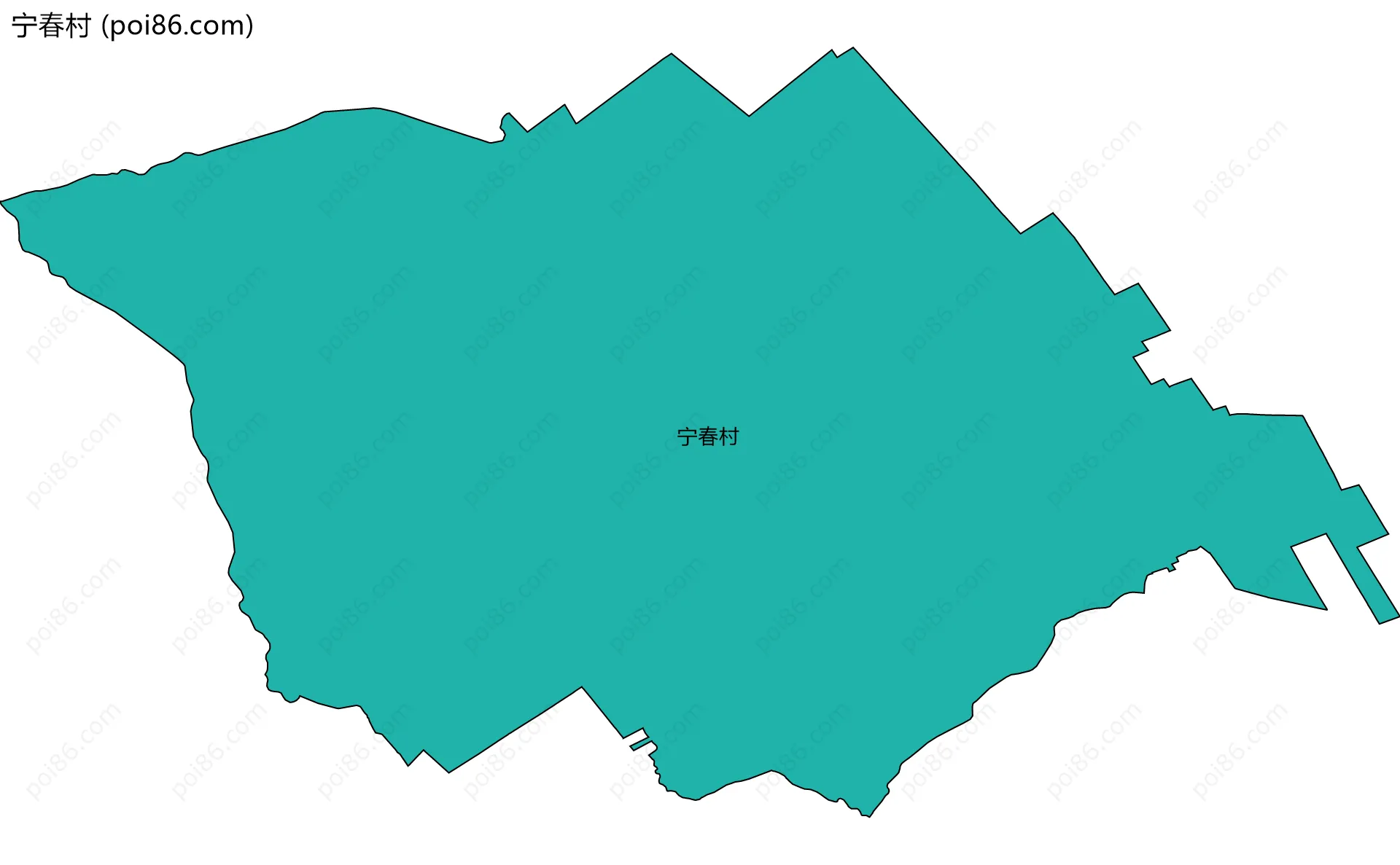 宁春村边界地图