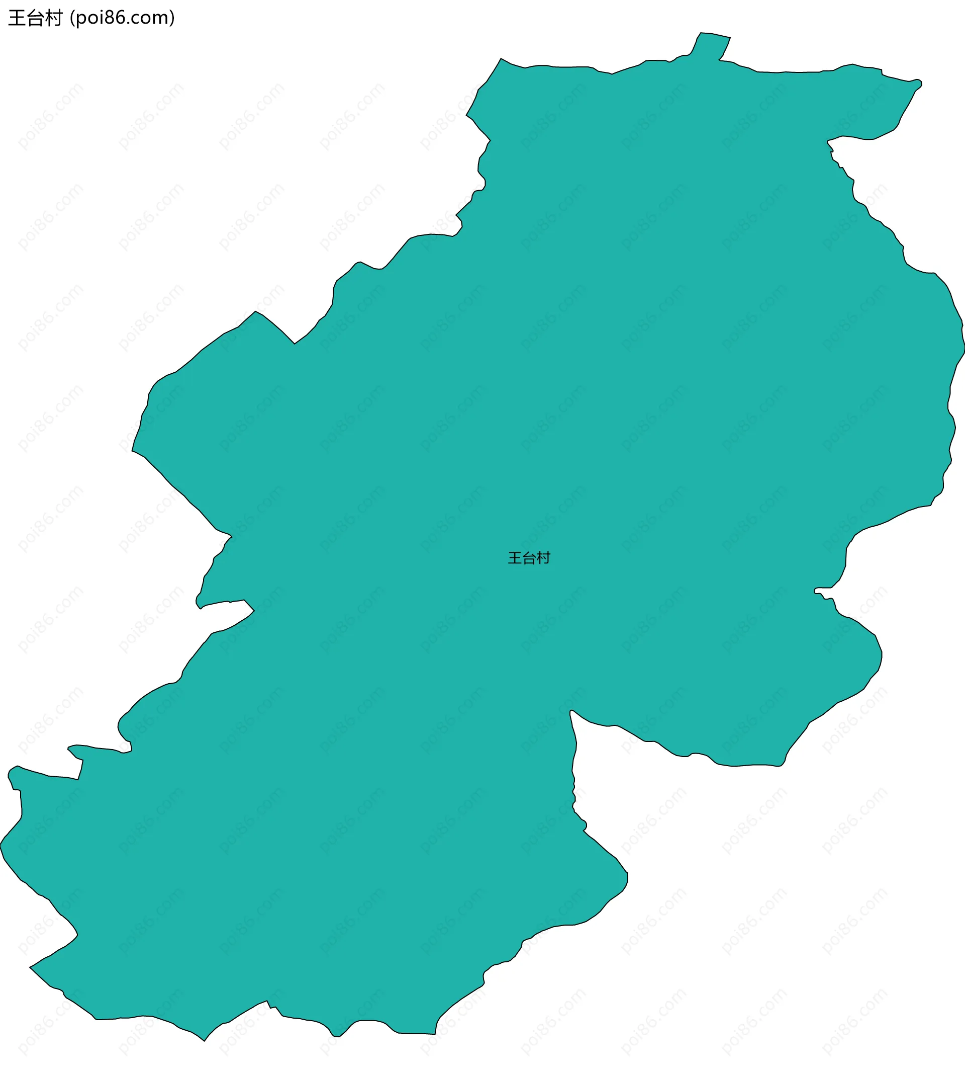 王台村边界地图