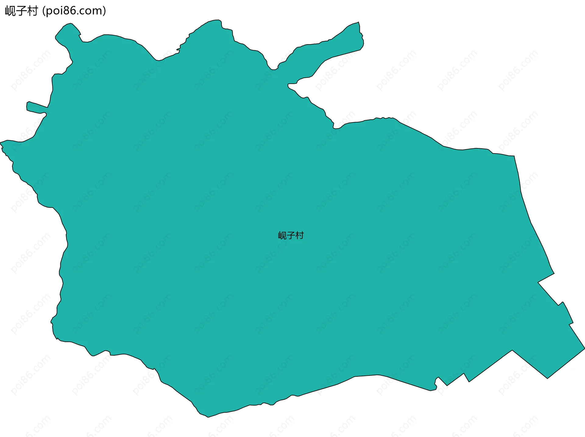 岘子村边界地图