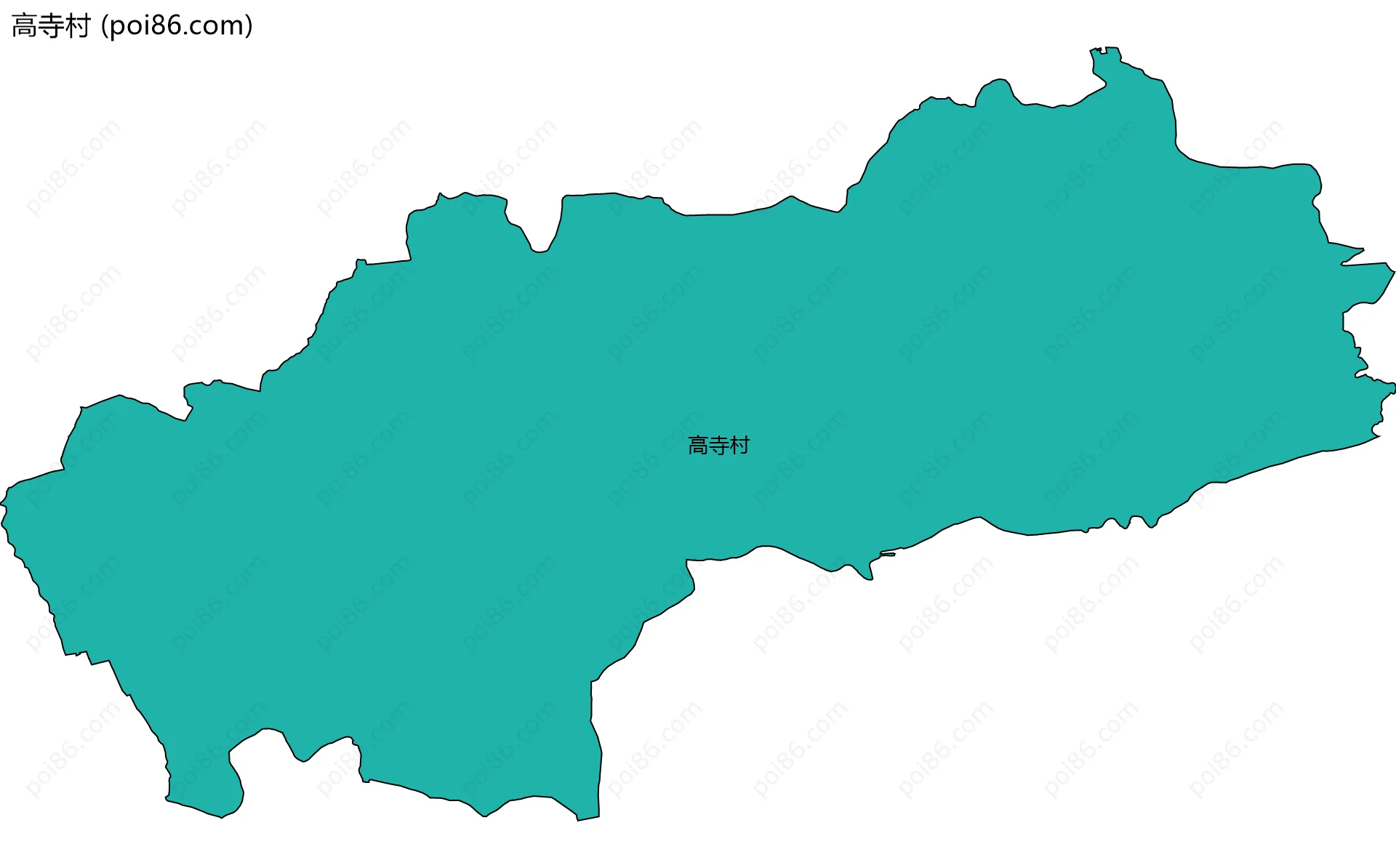 高寺村边界地图