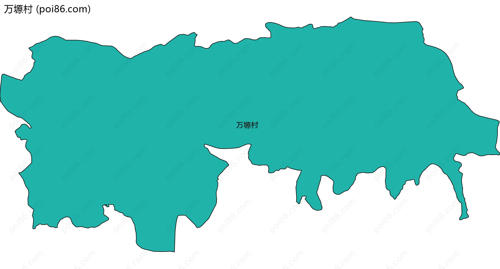 万塬村边界地图
