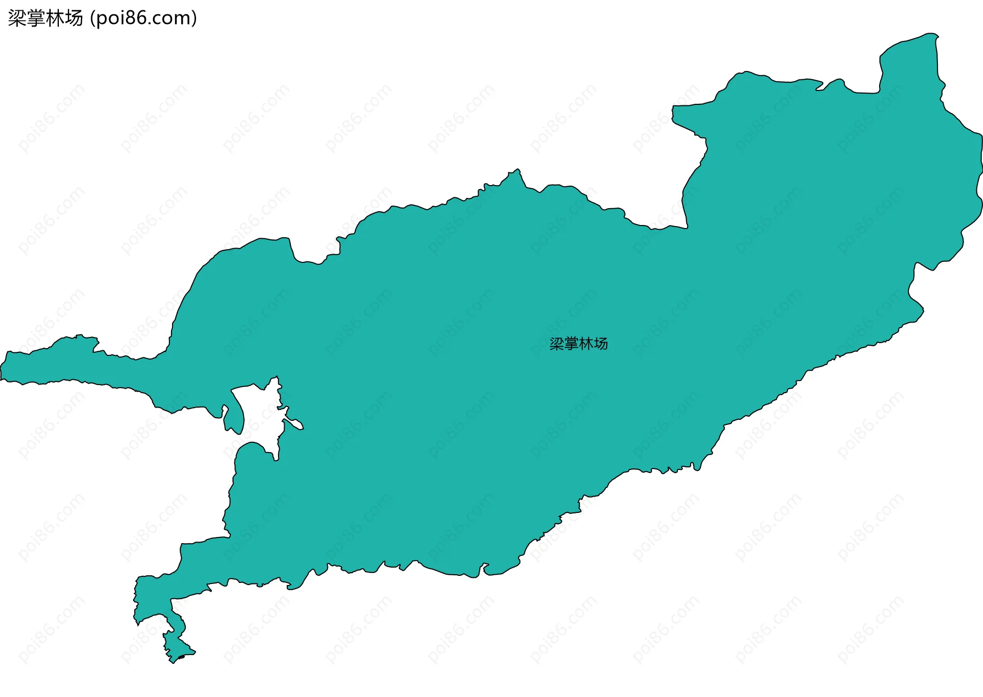 梁掌林场边界地图