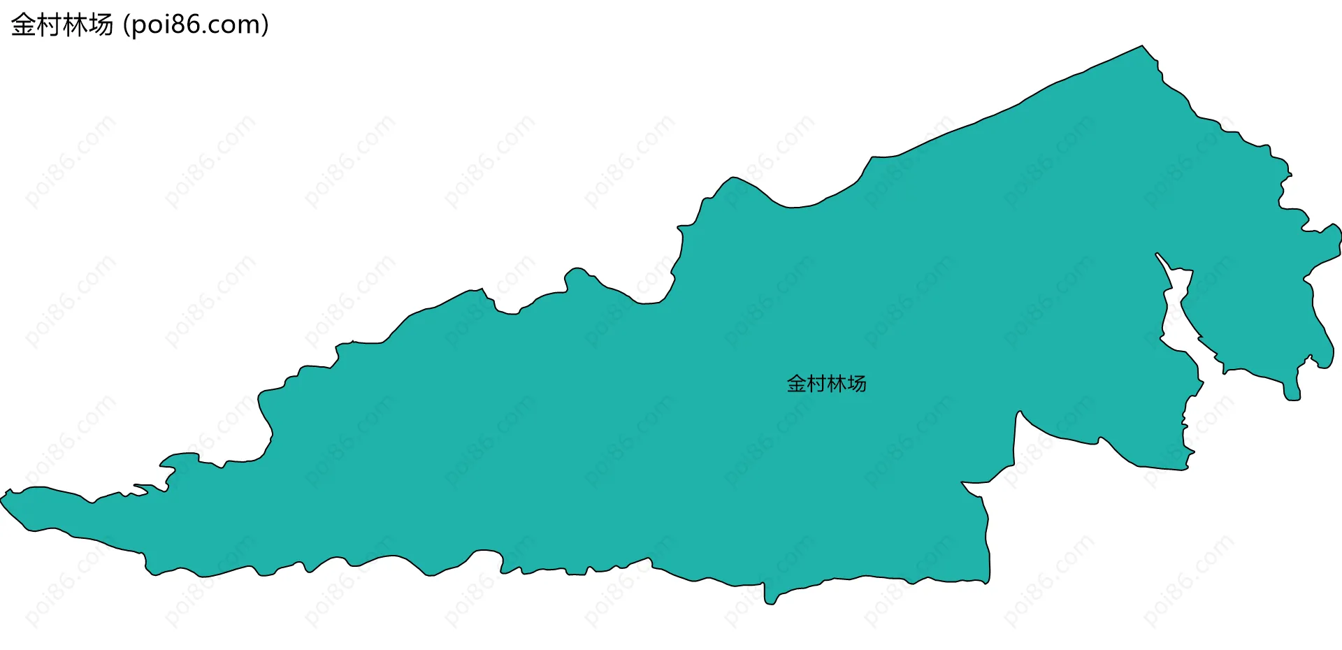 金村林场边界地图