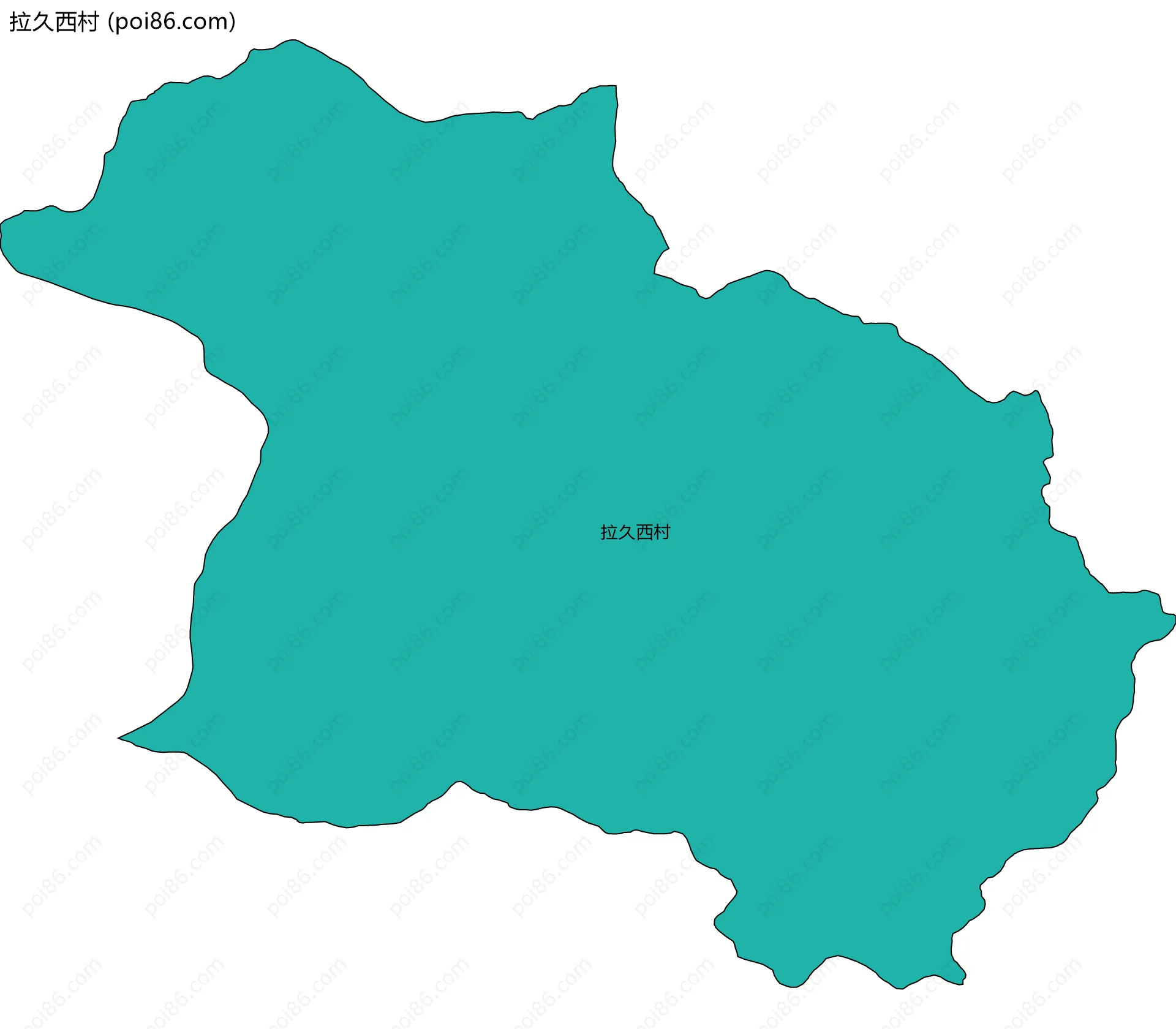 拉久西村边界地图