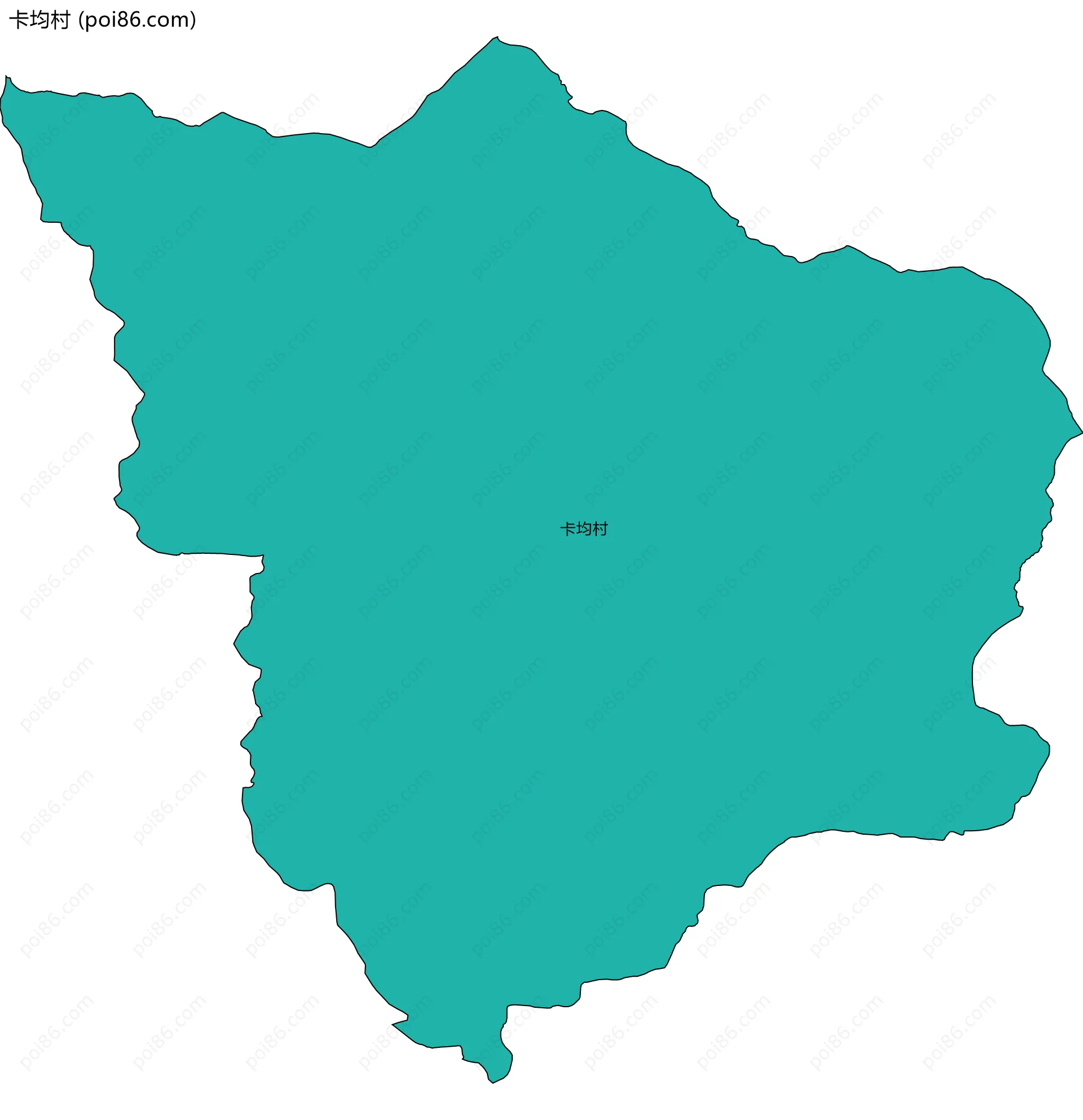 卡均村边界地图