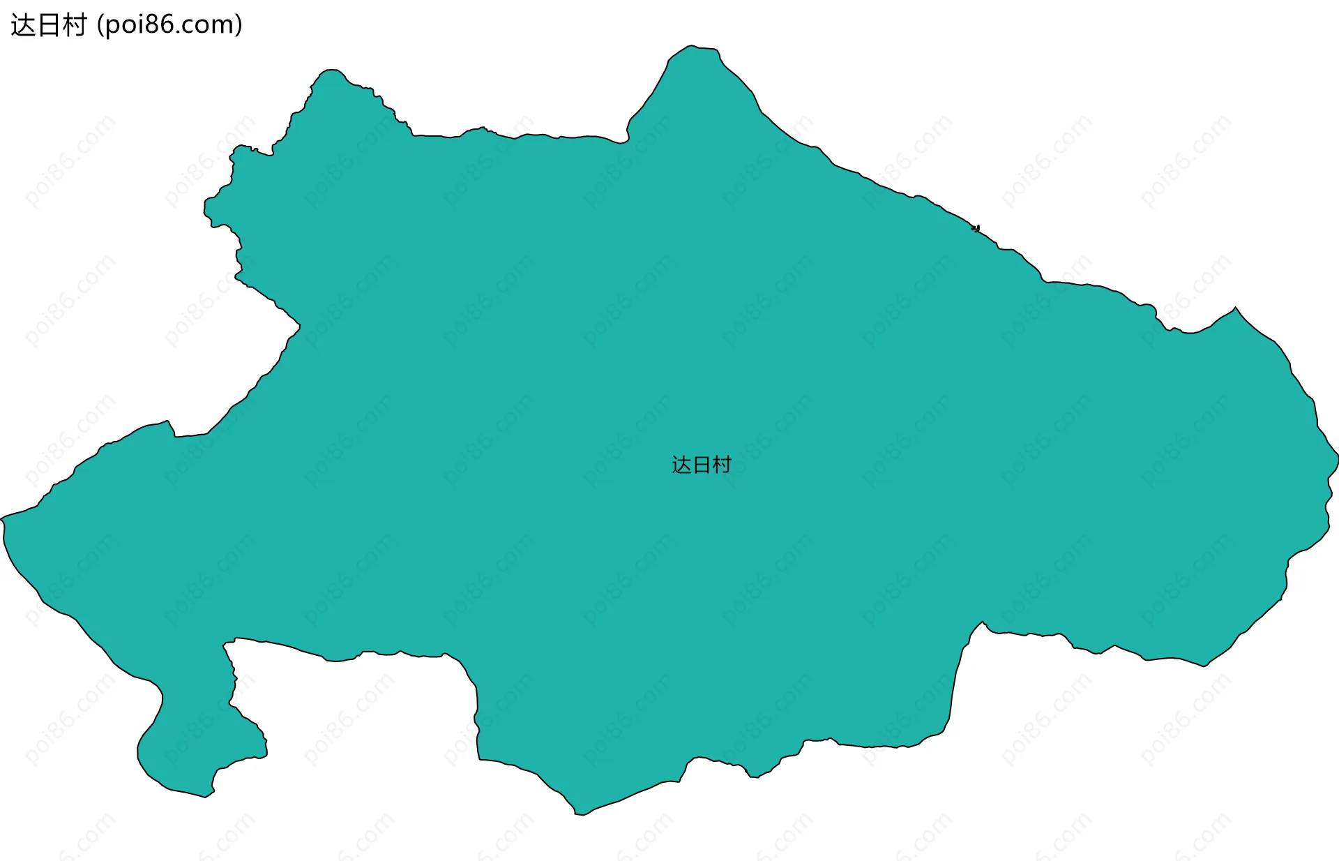 达日村边界地图