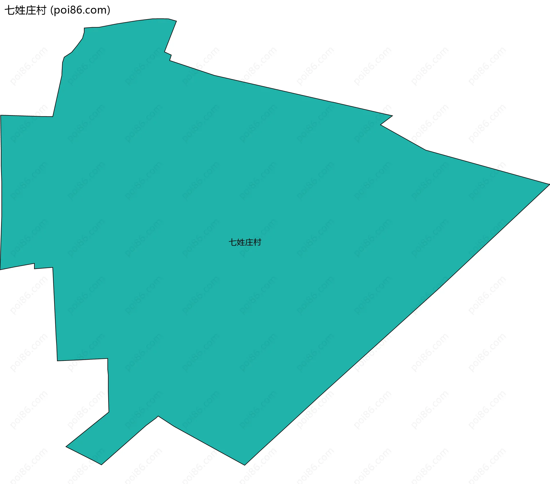 七姓庄村边界地图