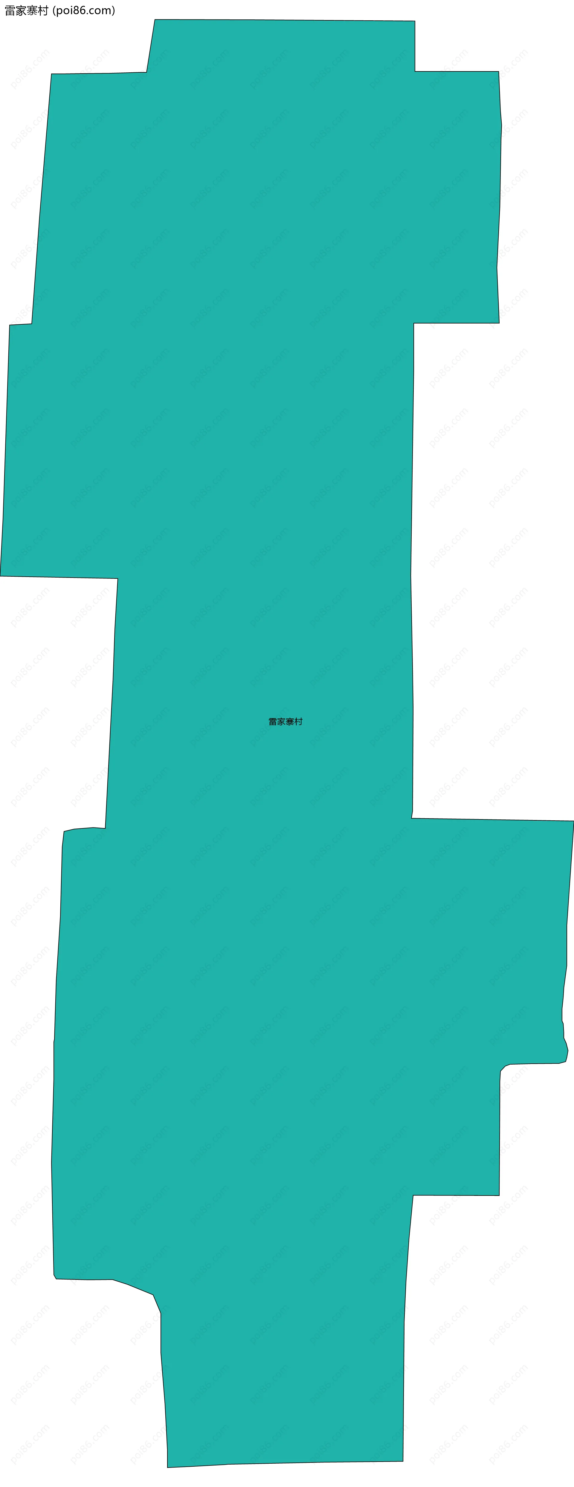 雷家寨村边界地图