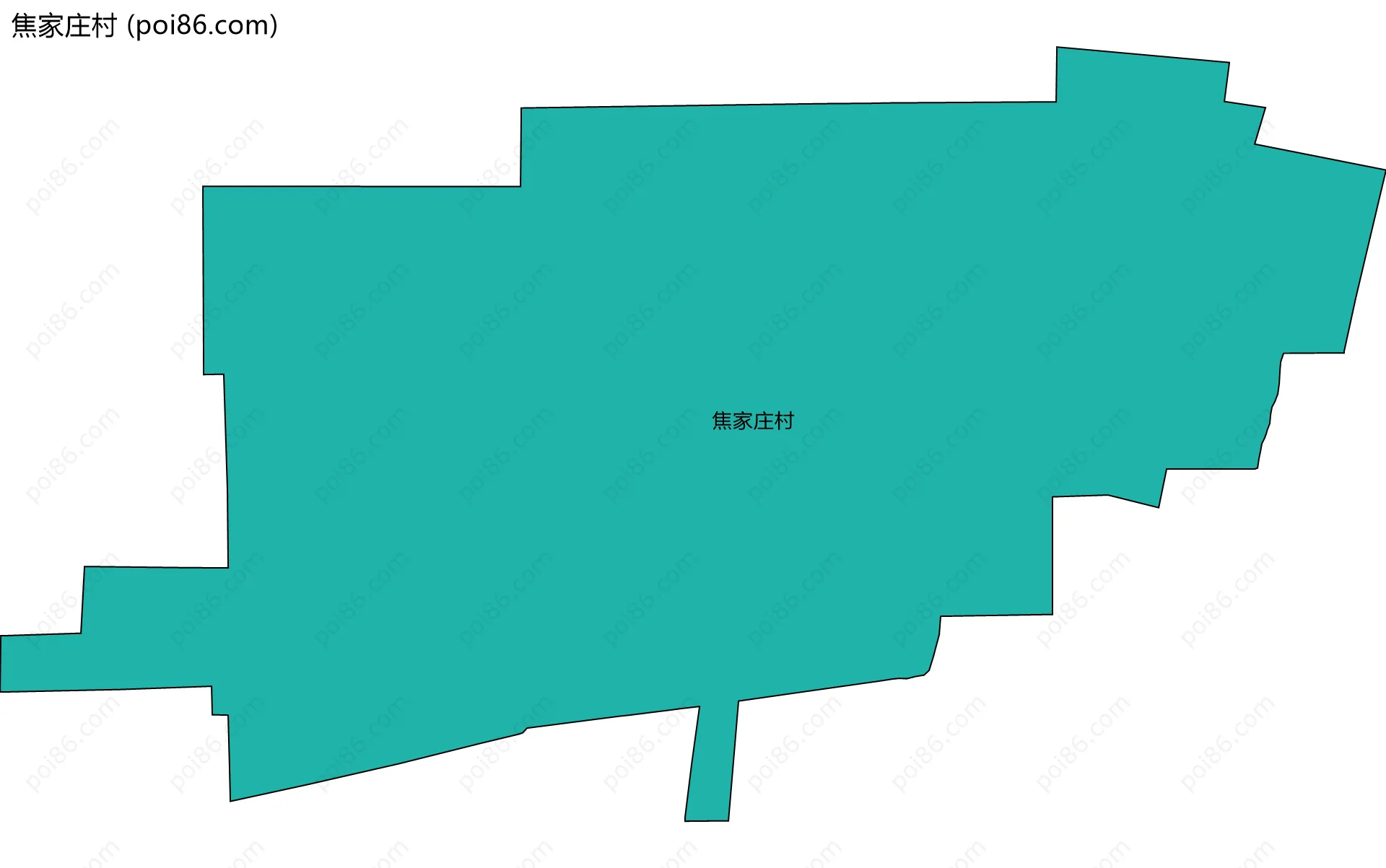 焦家庄村边界地图