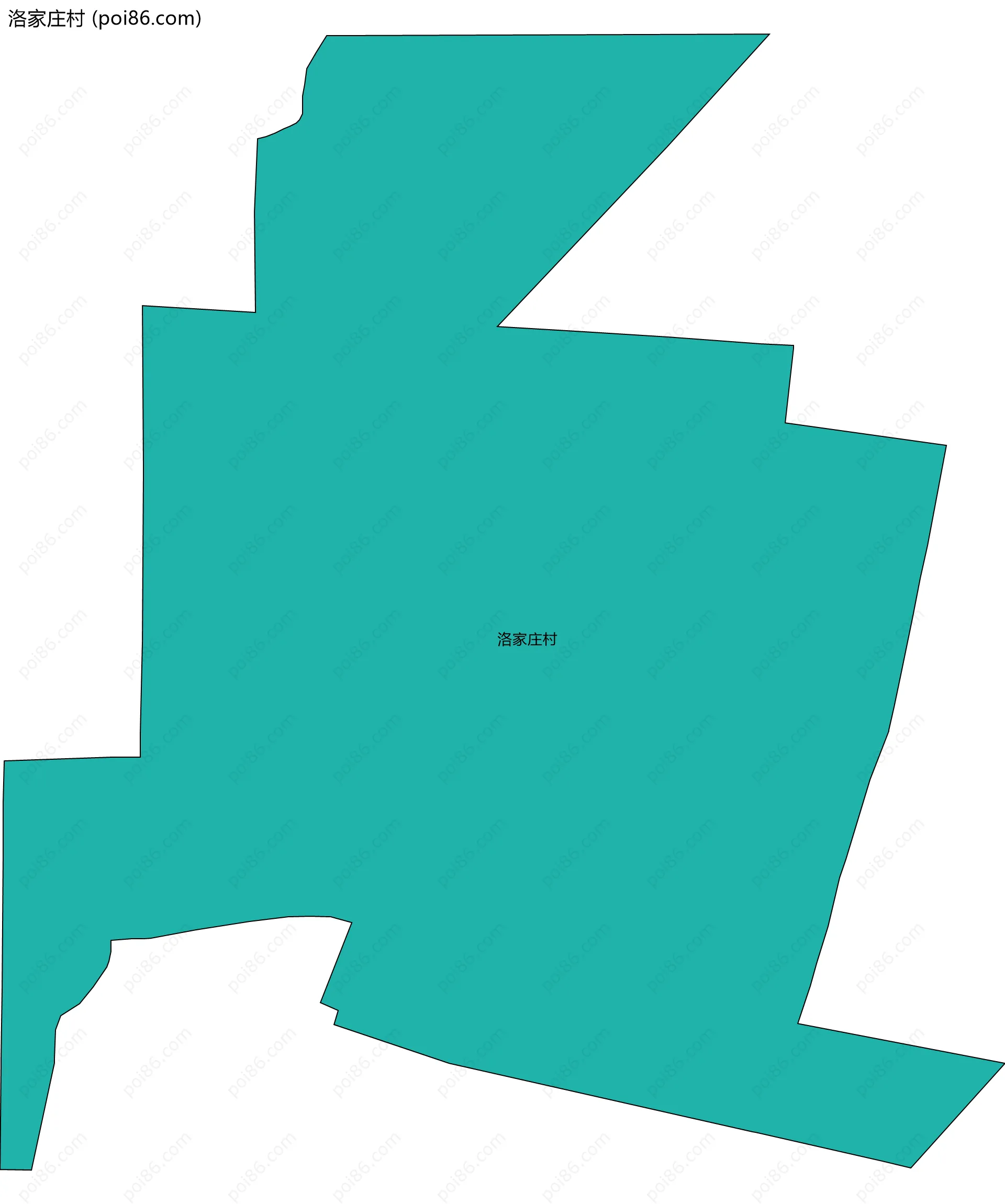 洛家庄村边界地图