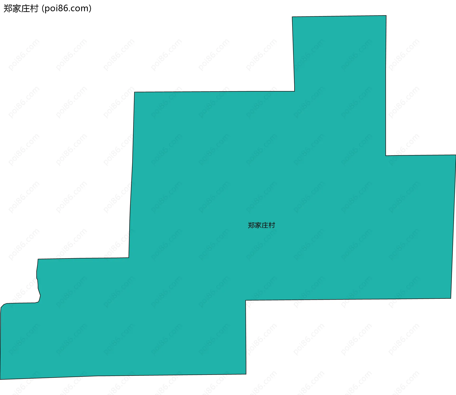 郑家庄村边界地图