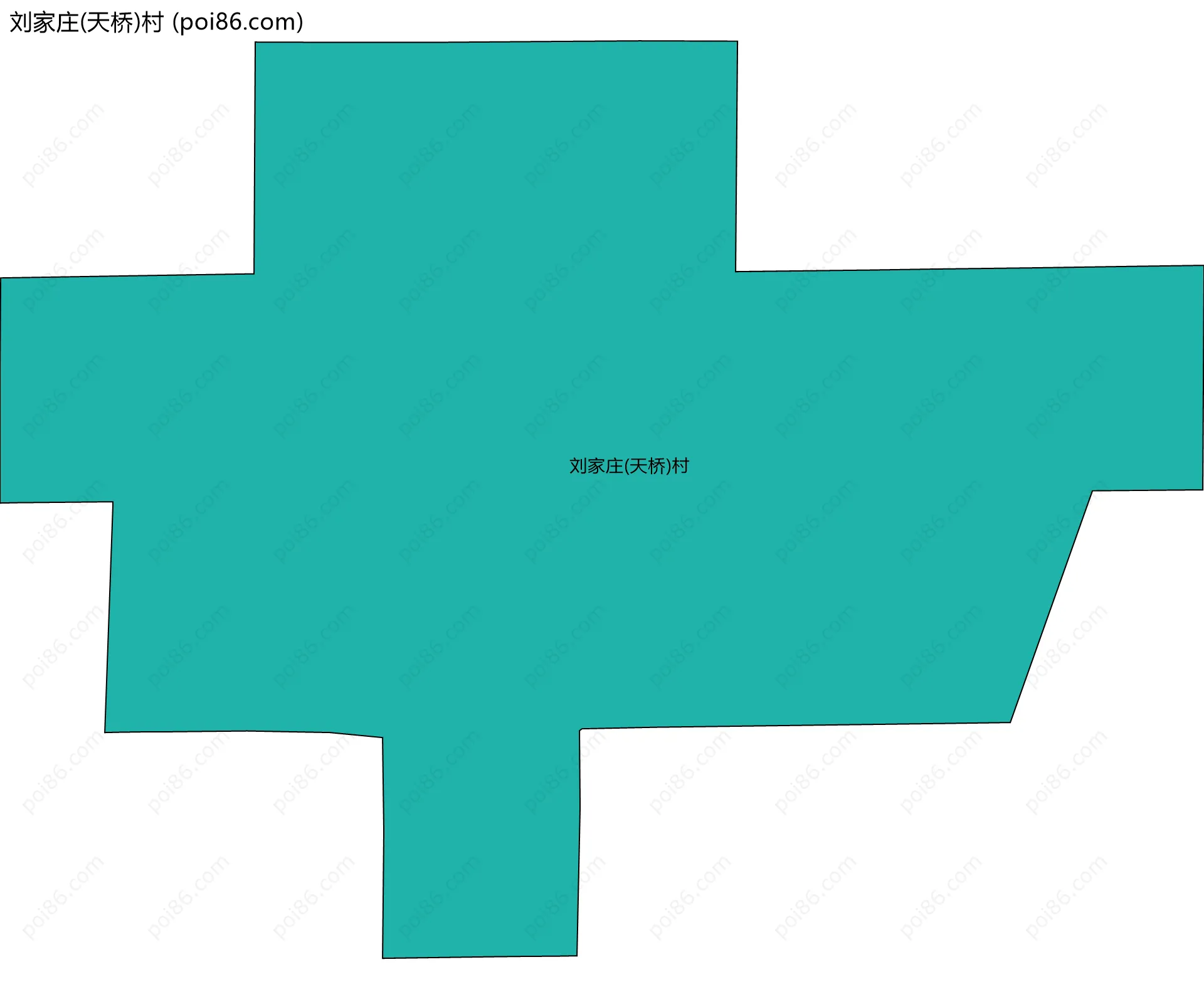 刘家庄(天桥)村边界地图
