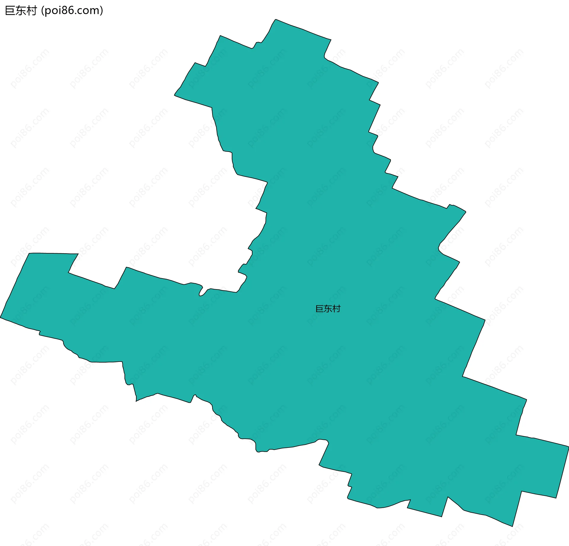 巨东村边界地图