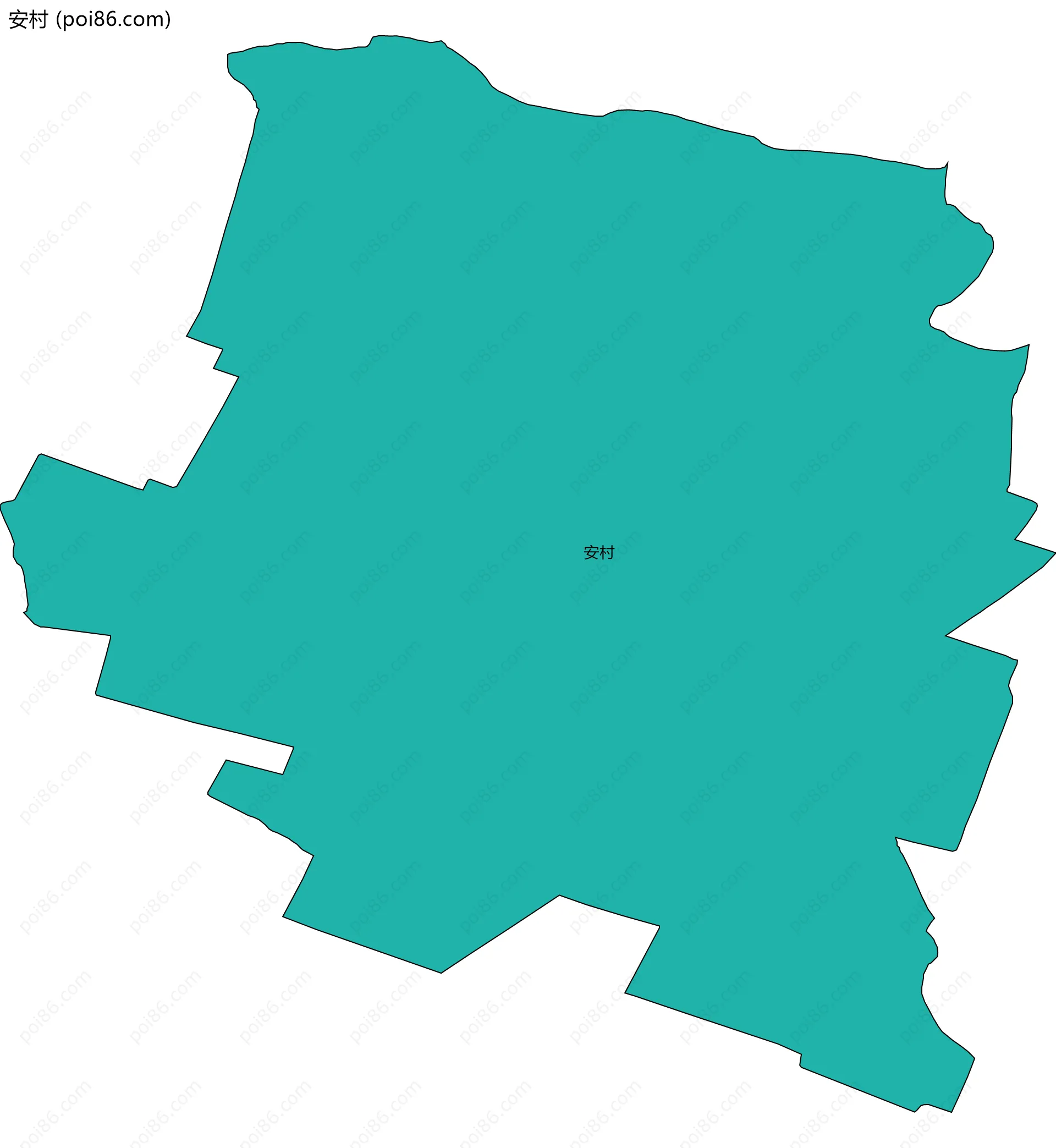安村边界地图
