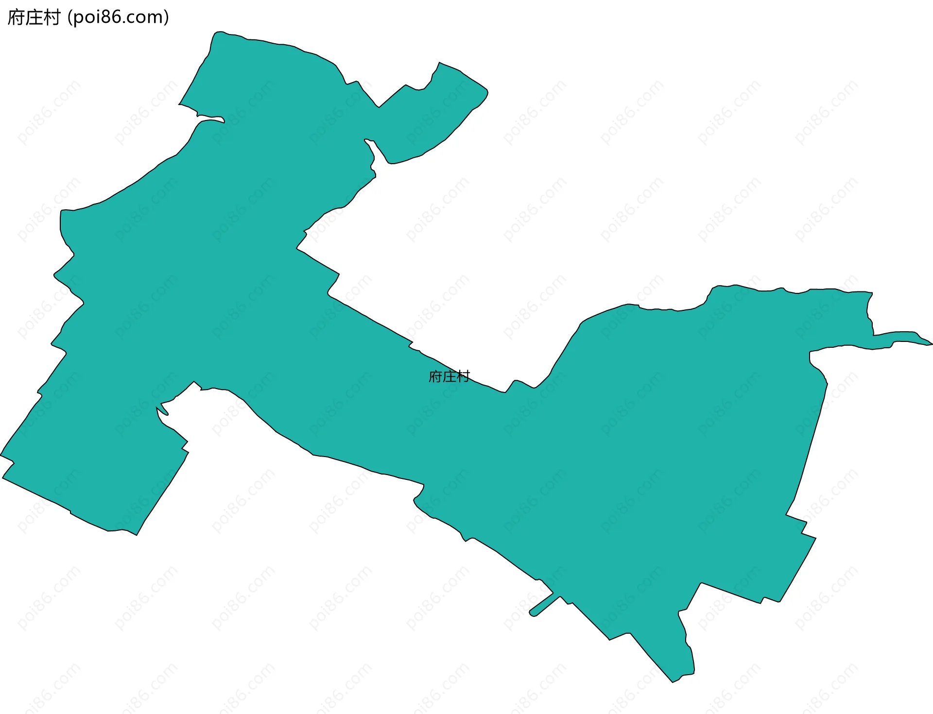 府庄村边界地图