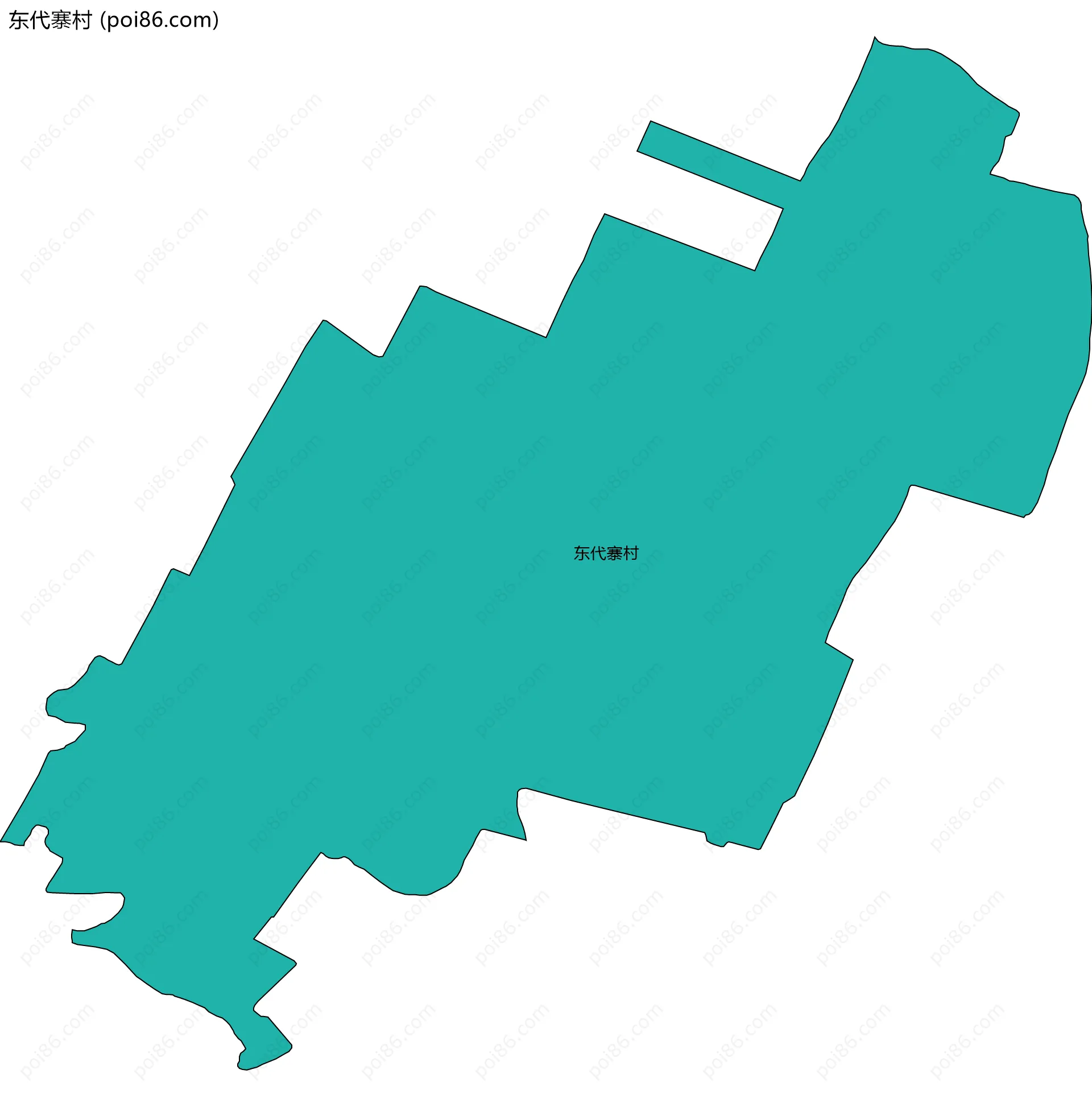 东代寨村边界地图