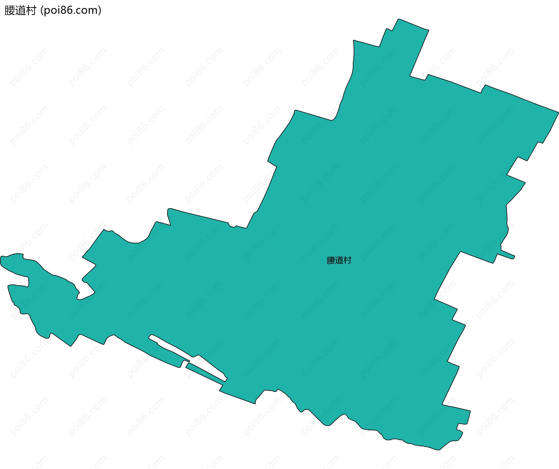 腰道村边界地图