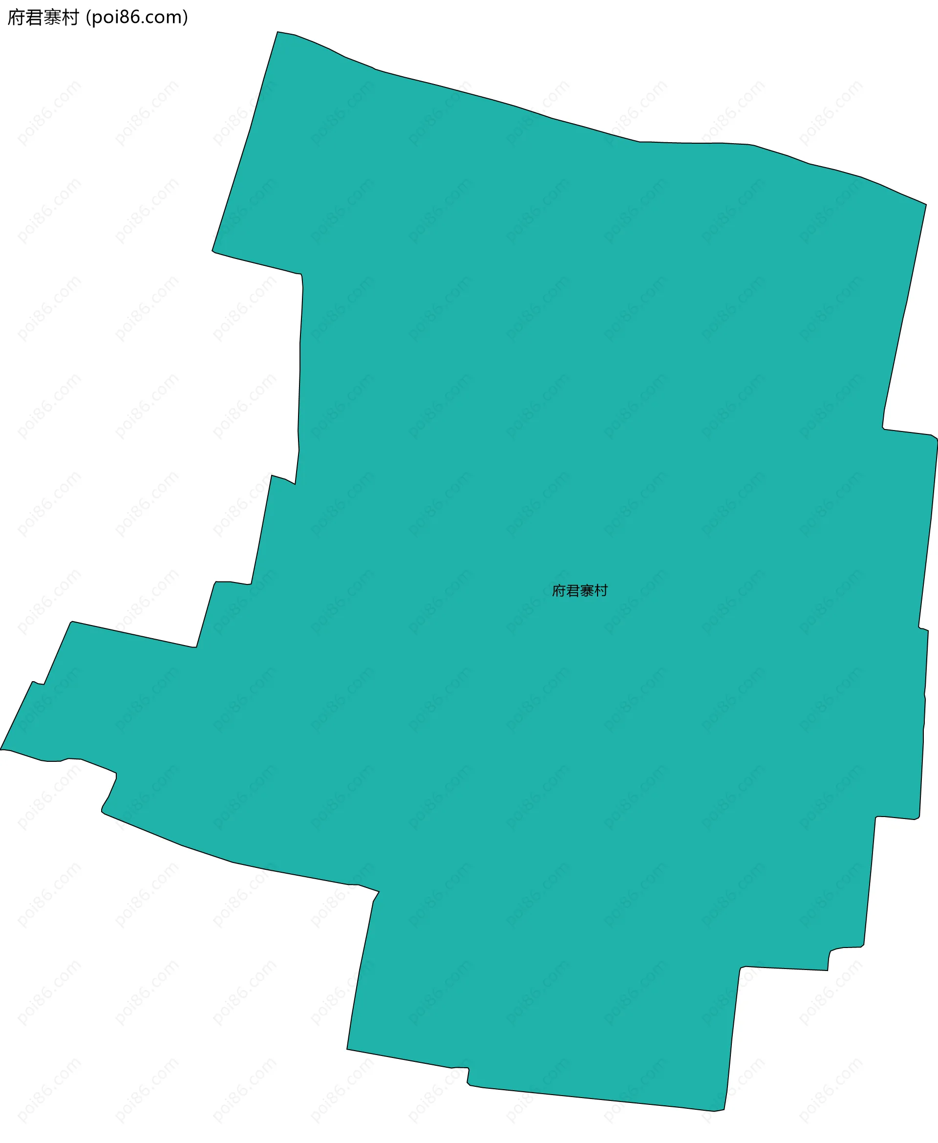 府君寨村边界地图