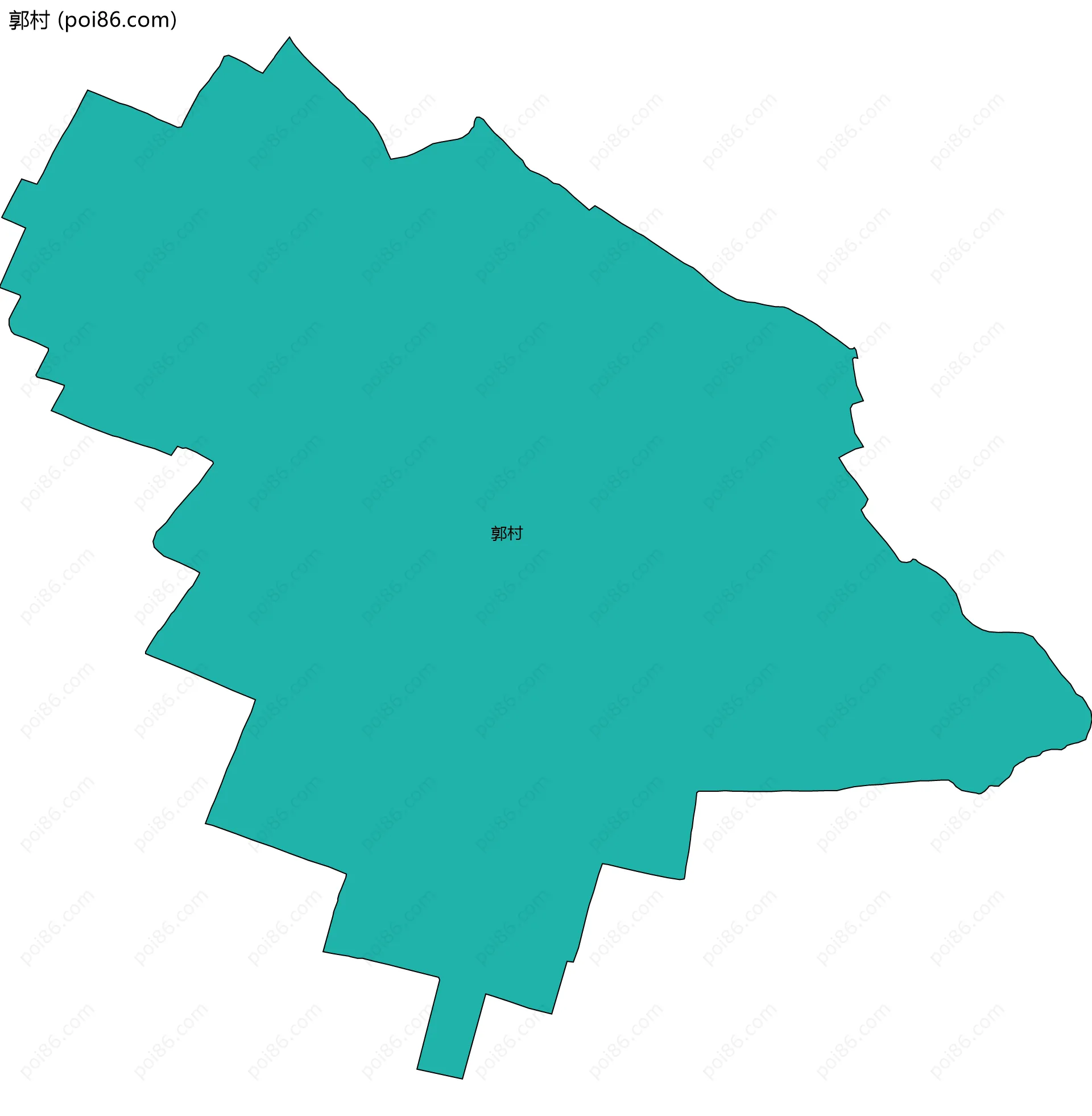 郭村边界地图