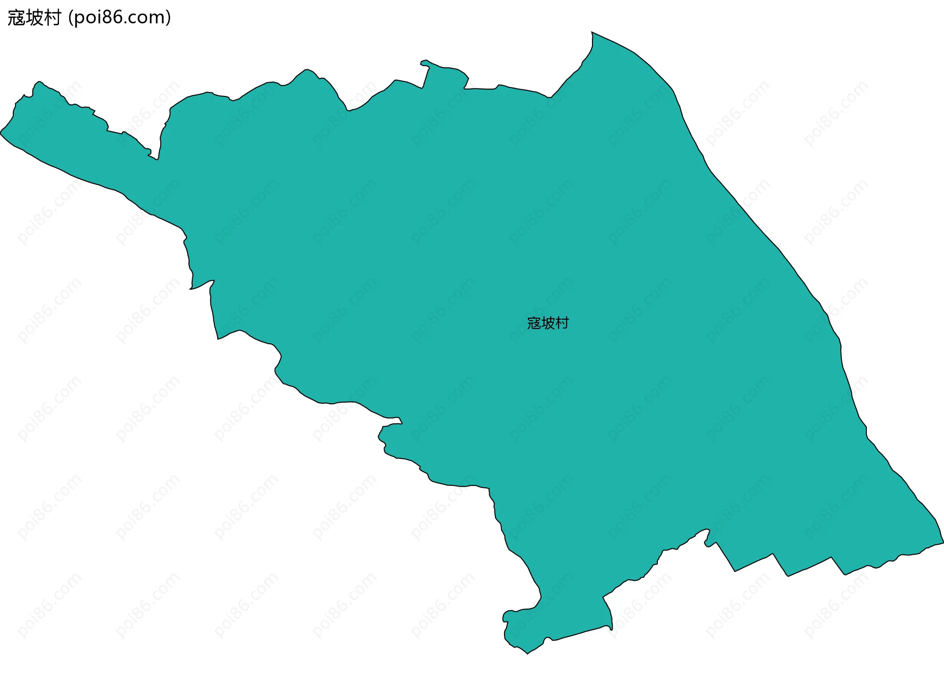 寇坡村边界地图