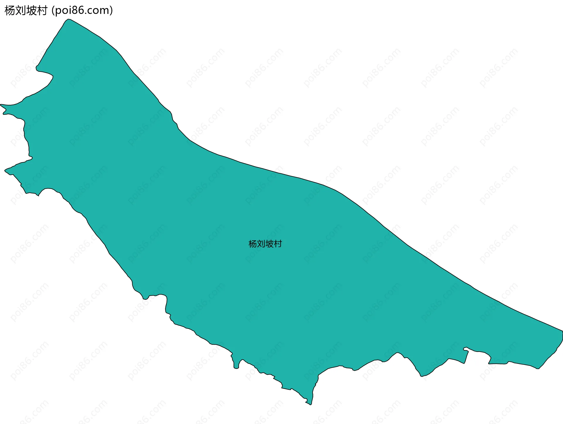 杨刘坡村边界地图