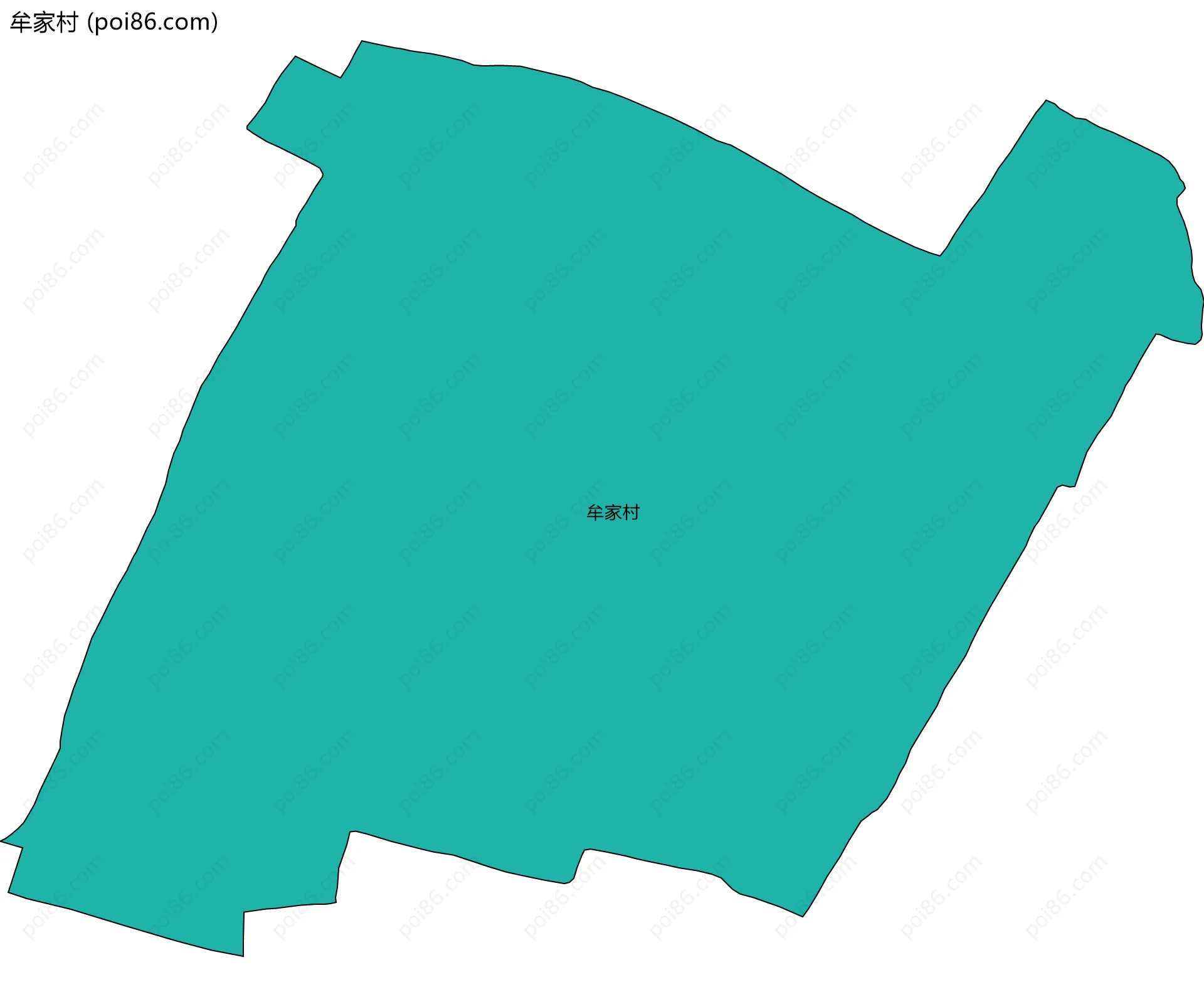 牟家村边界地图