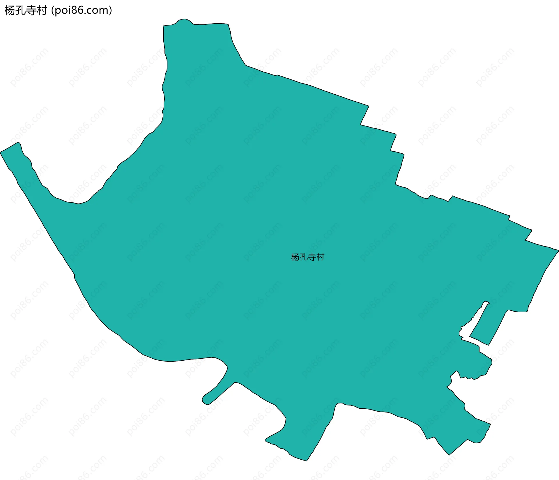 杨孔寺村边界地图