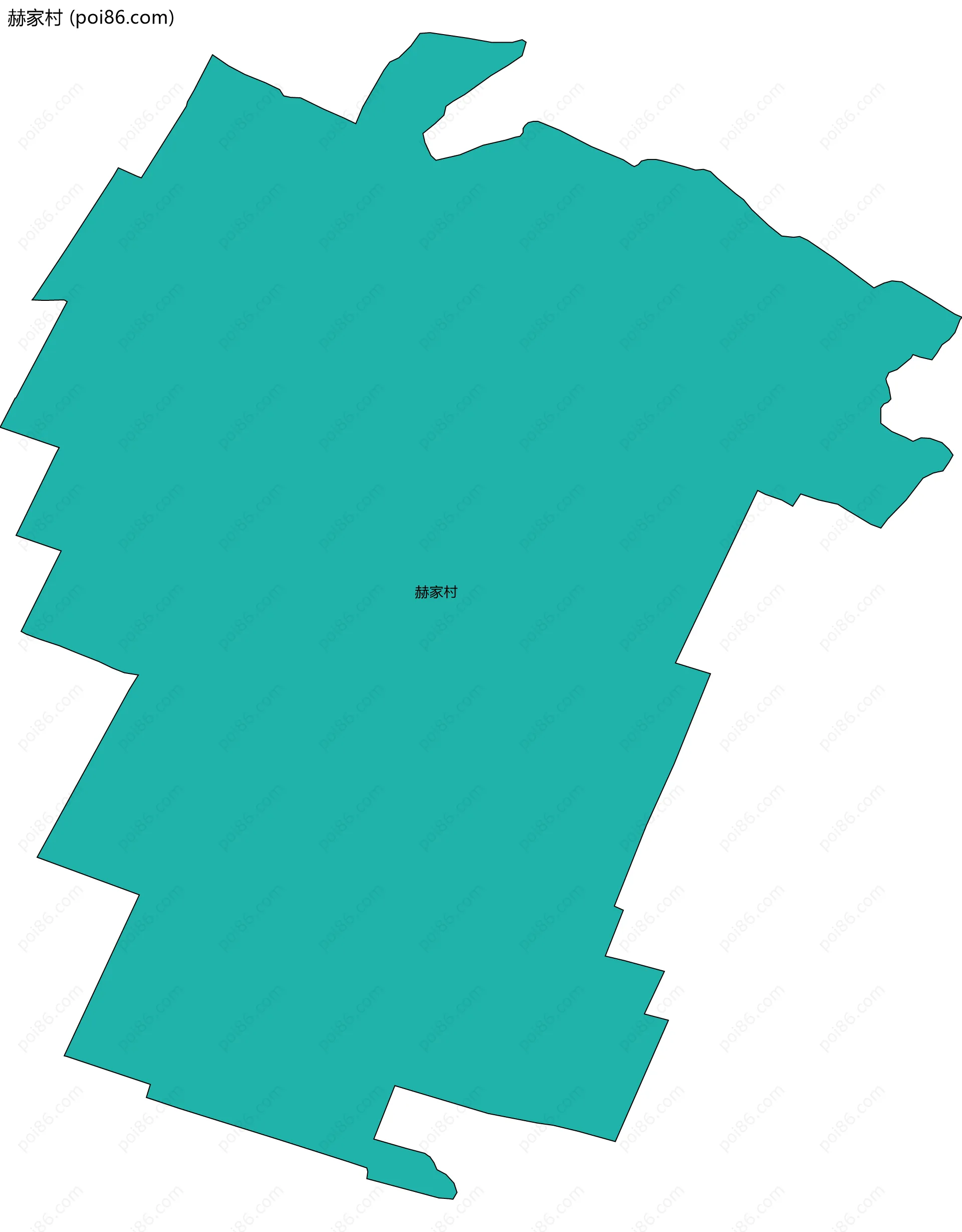 赫家村边界地图