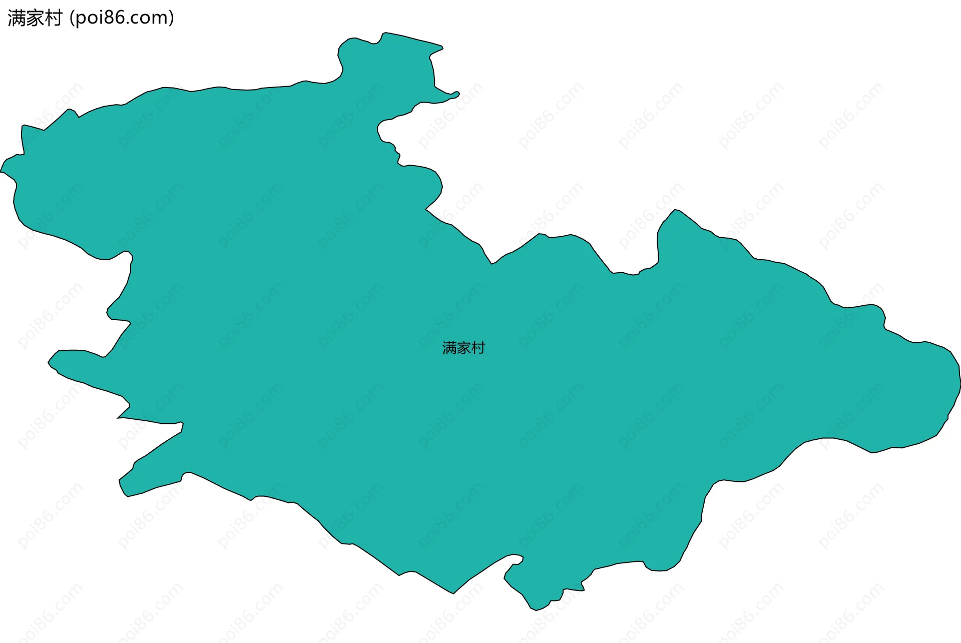 满家村边界地图