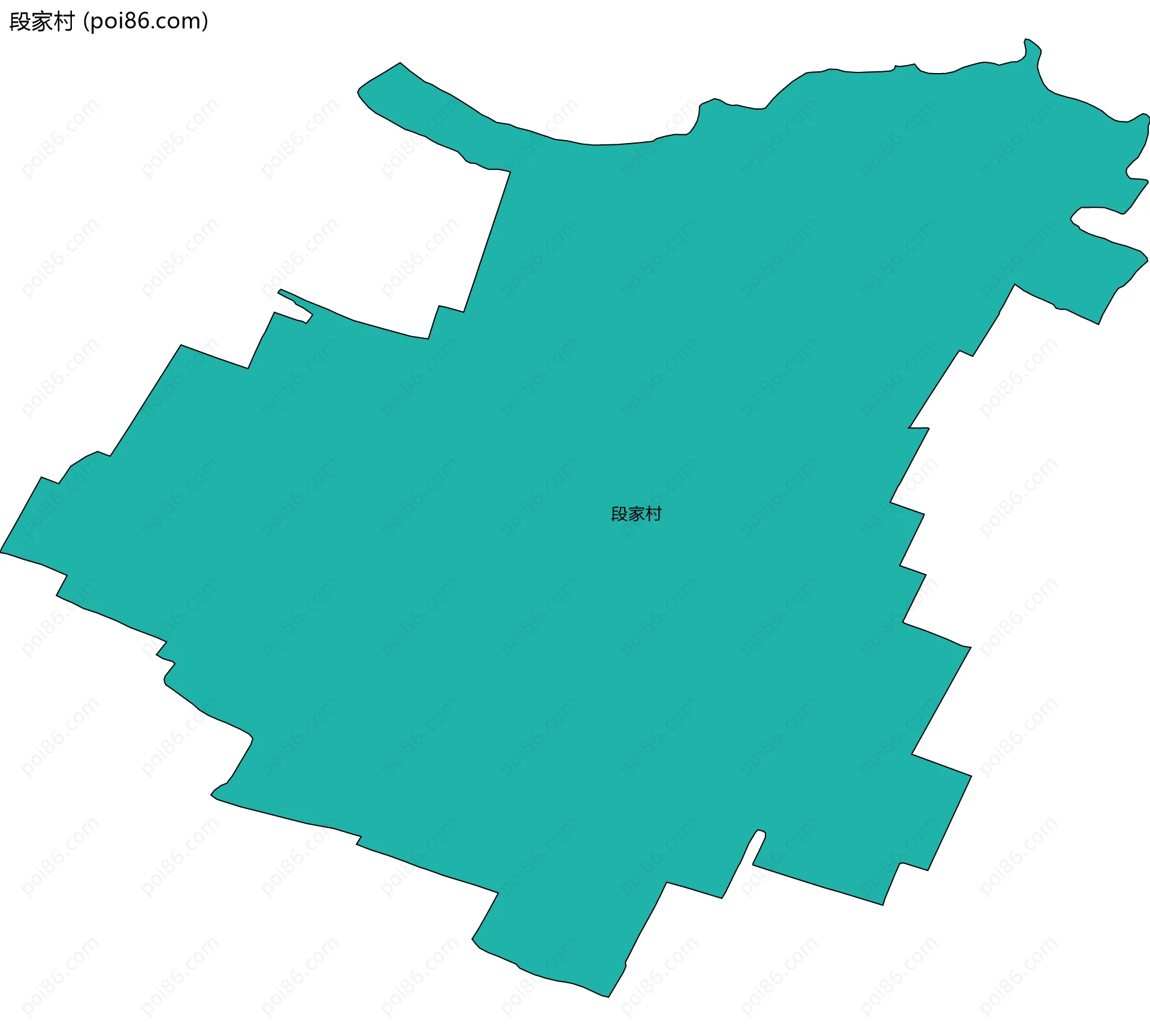 段家村边界地图