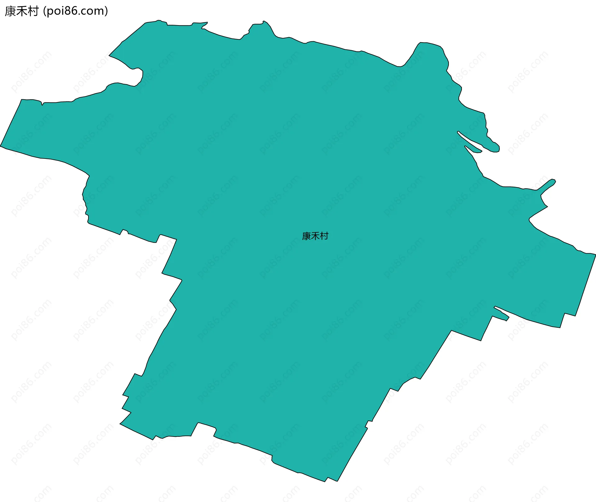 康禾村边界地图