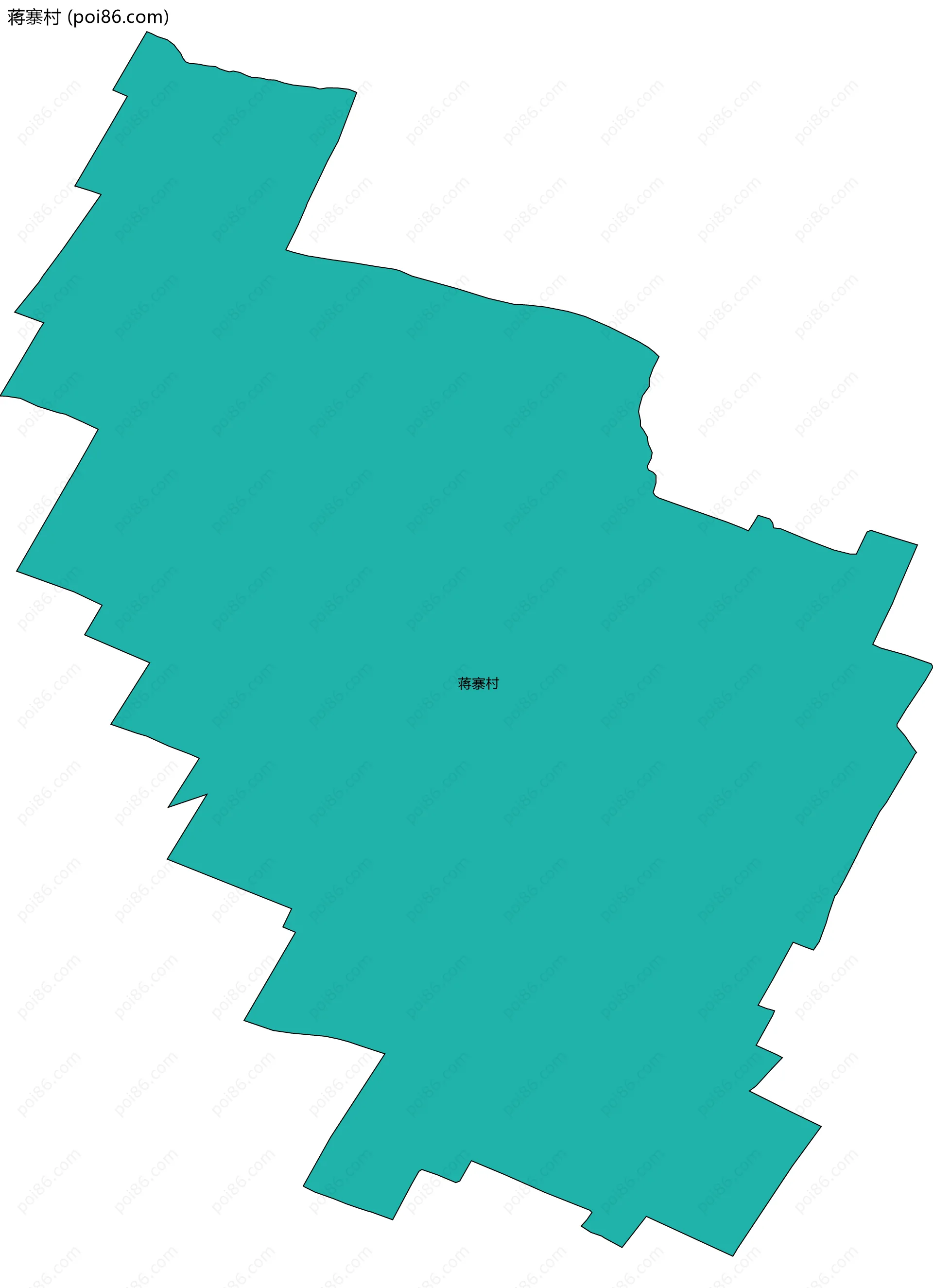 蒋寨村边界地图