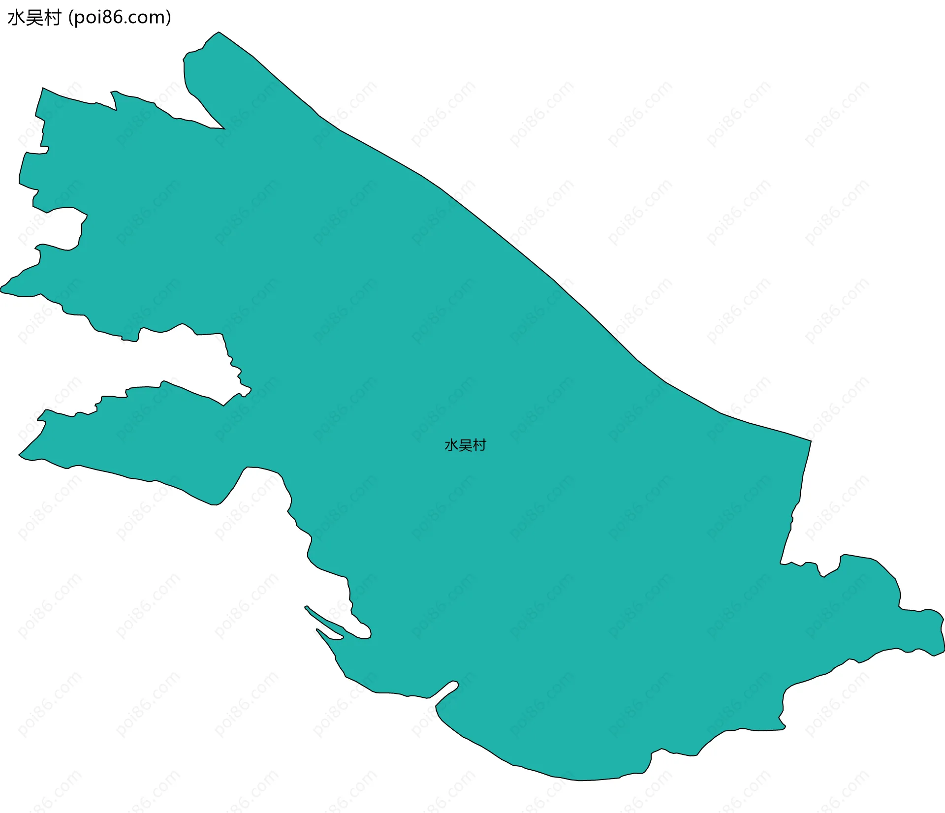 水吴村边界地图