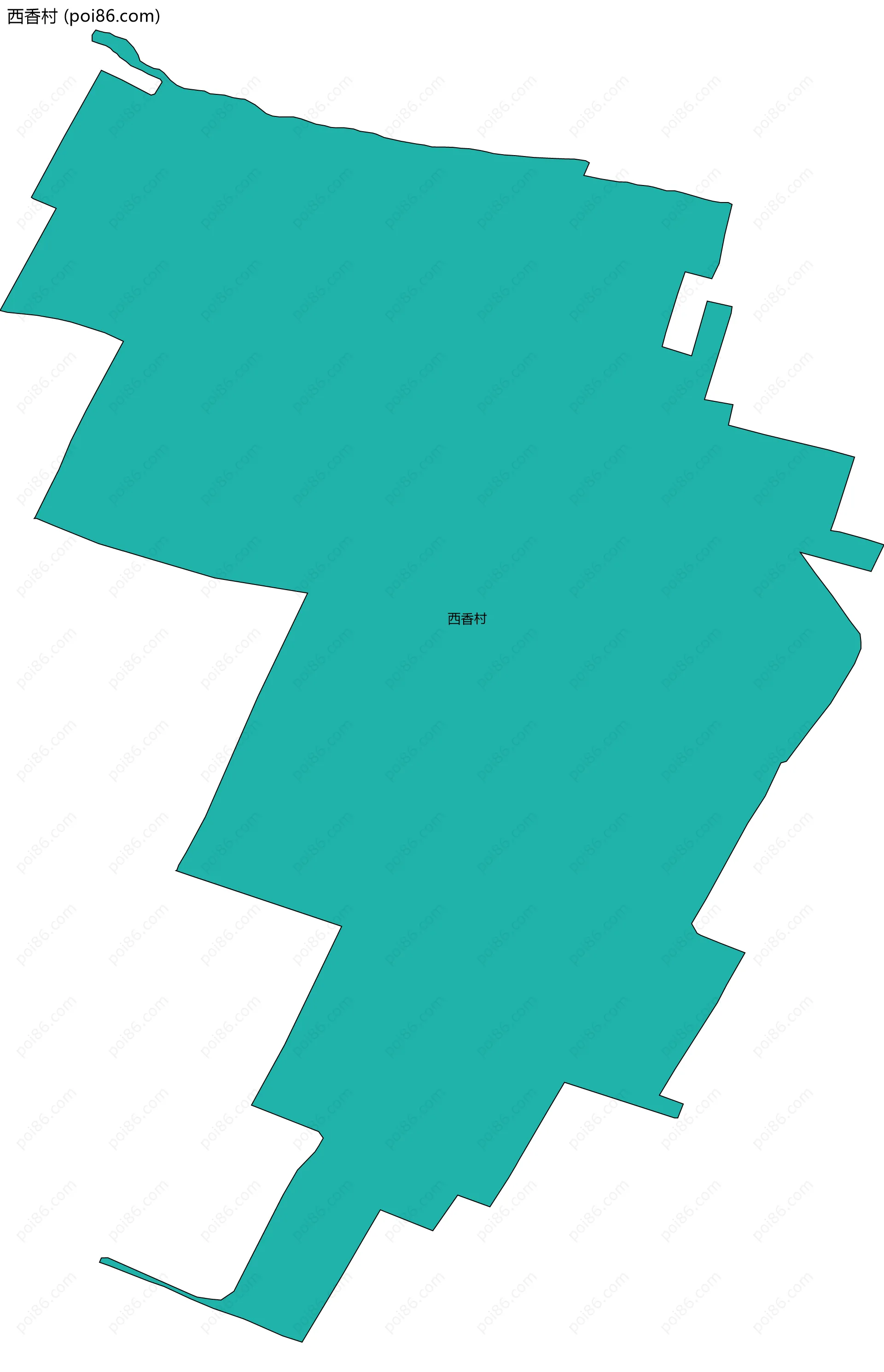 西香村边界地图