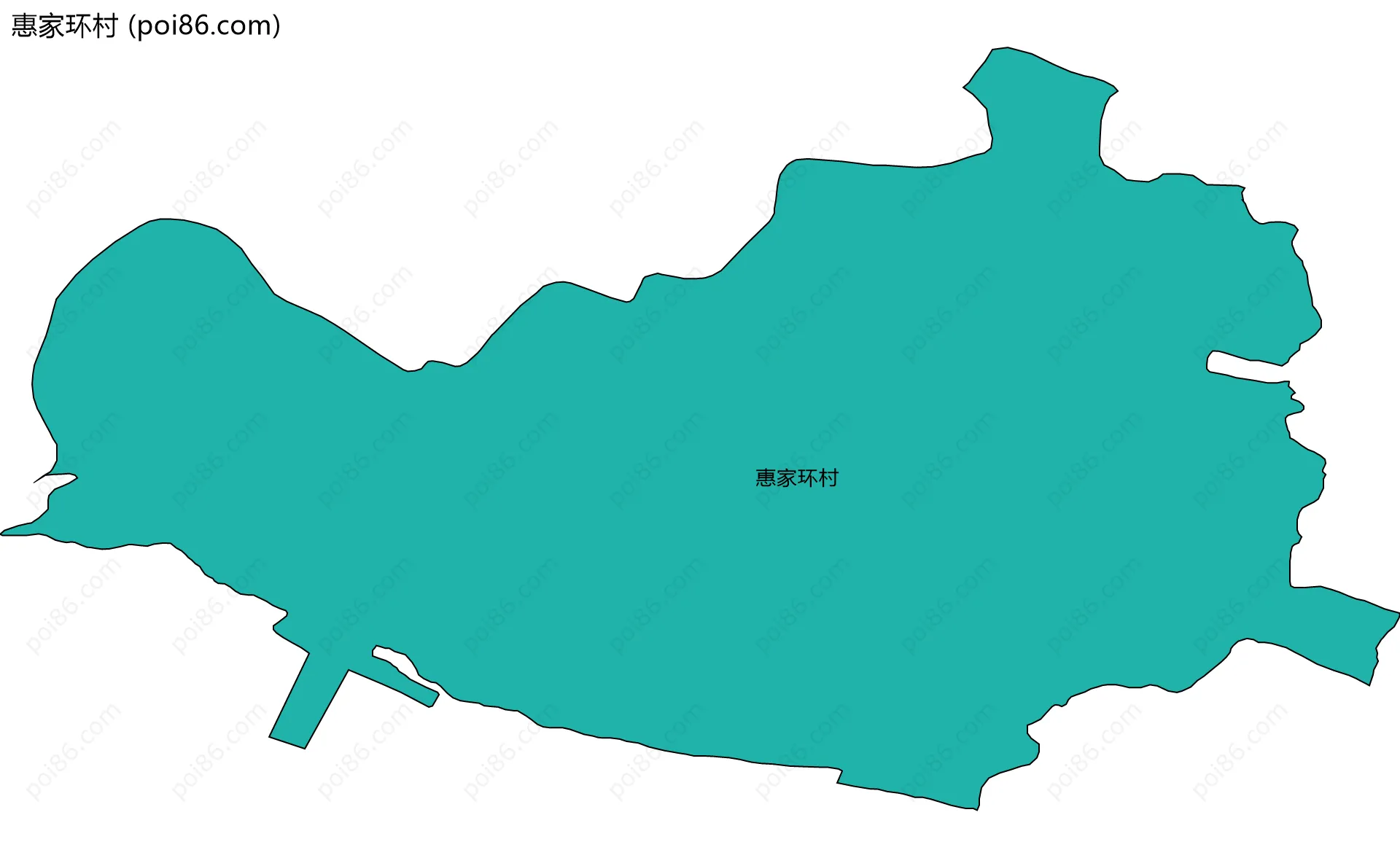 惠家环村边界地图