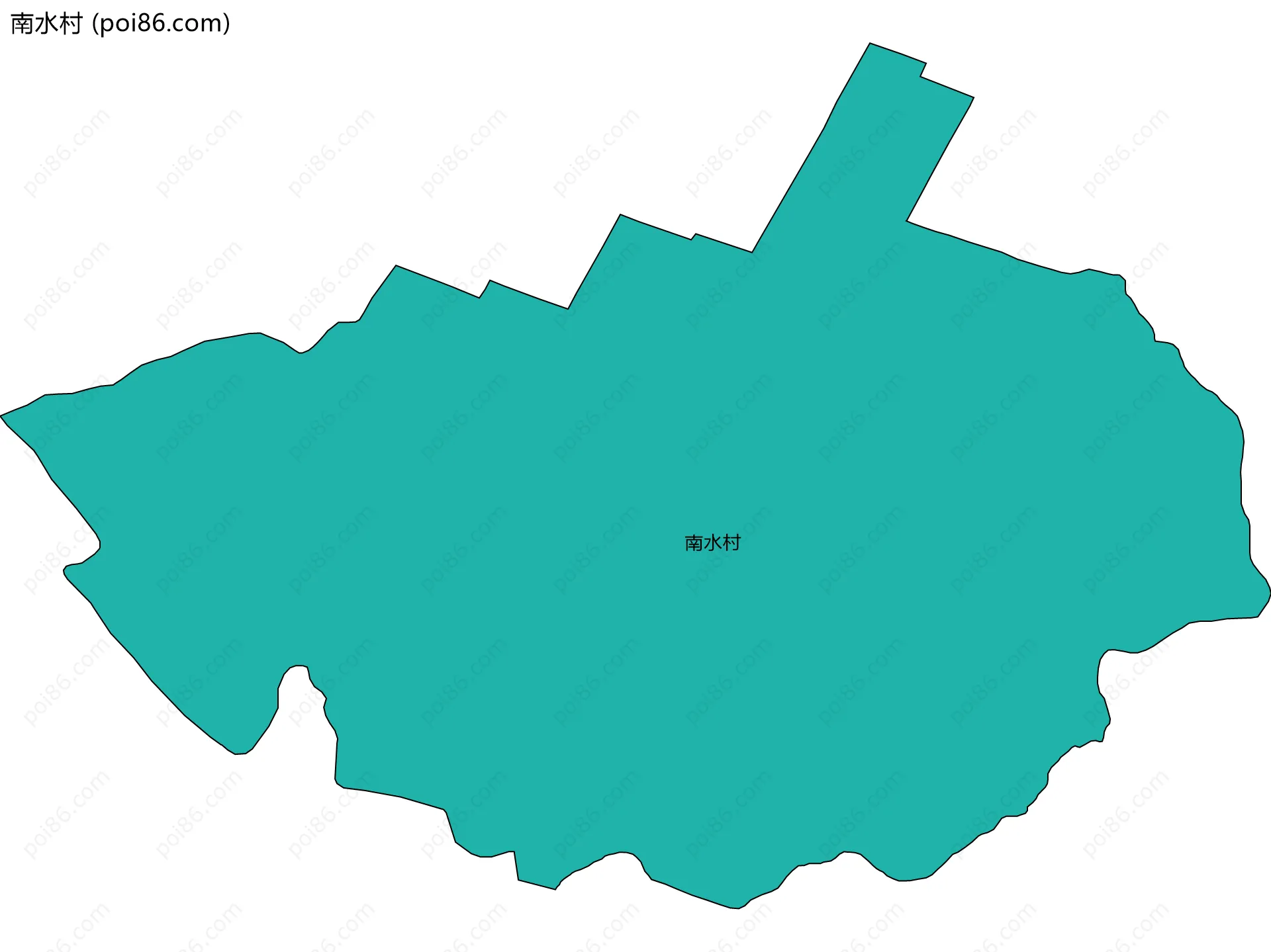 南水村边界地图