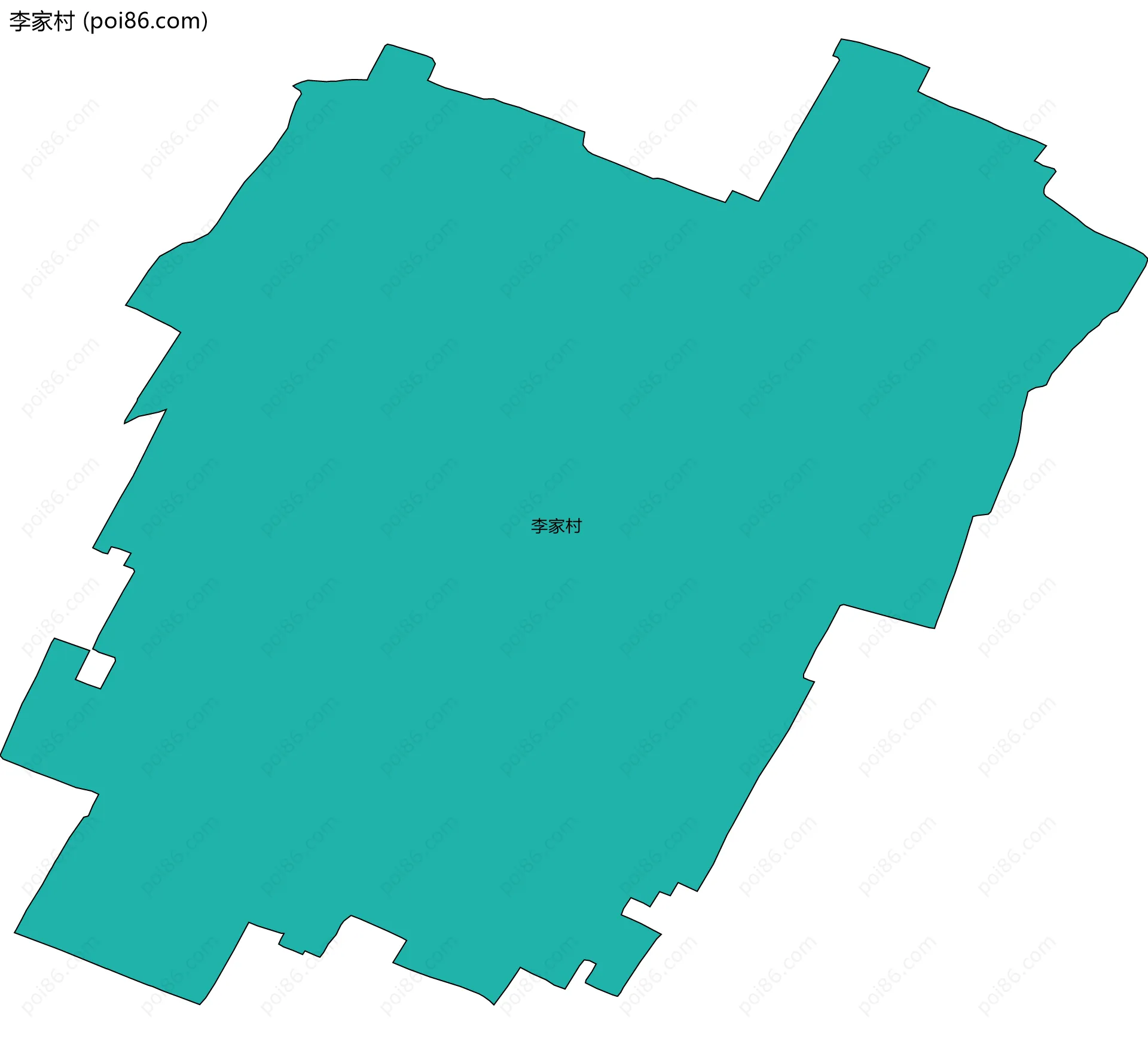 李家村边界地图