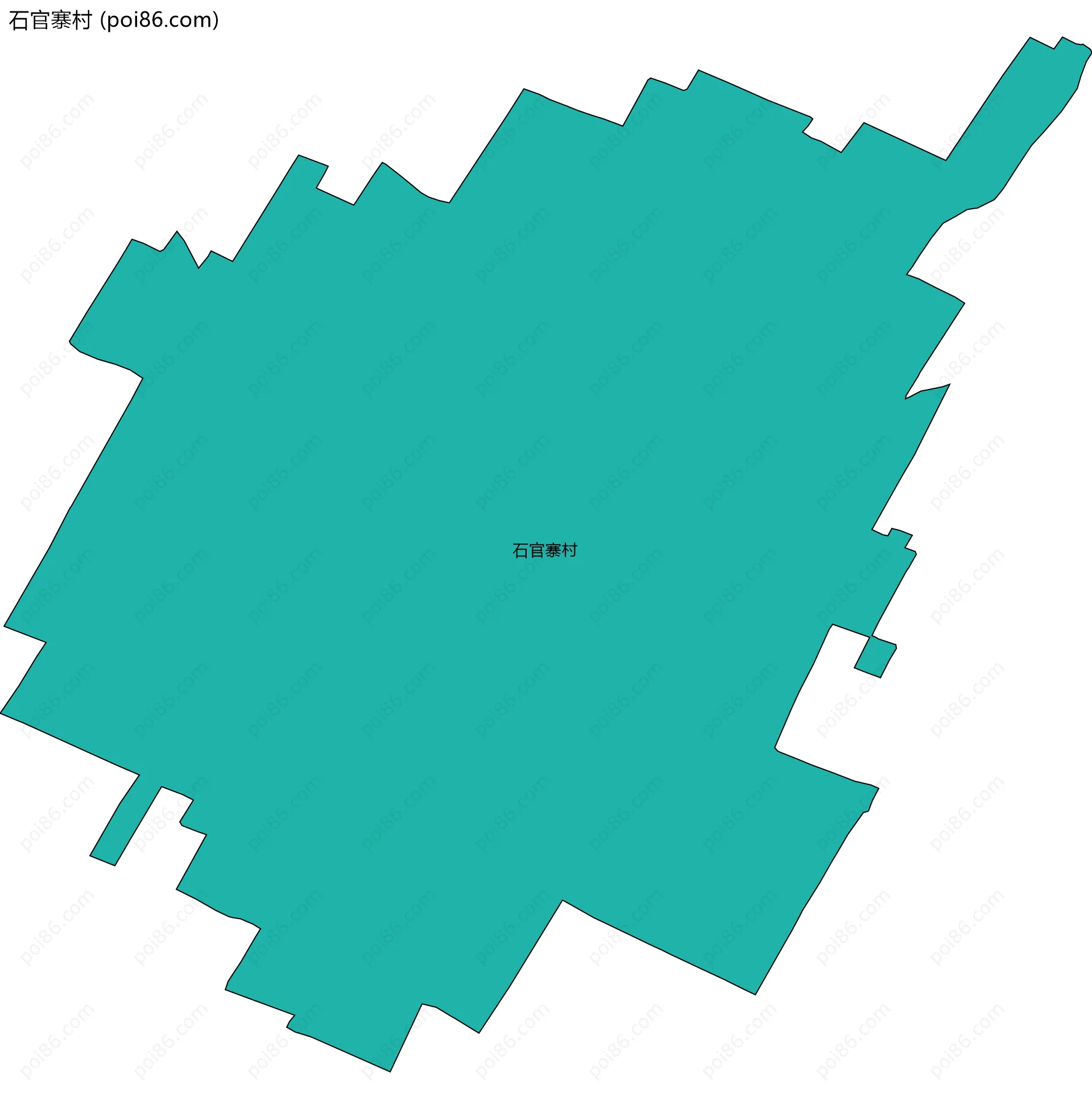 石官寨村边界地图