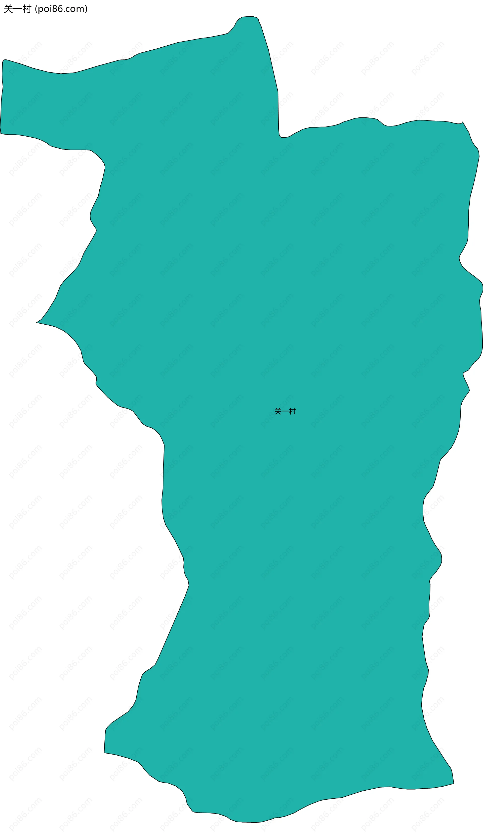 关一村边界地图