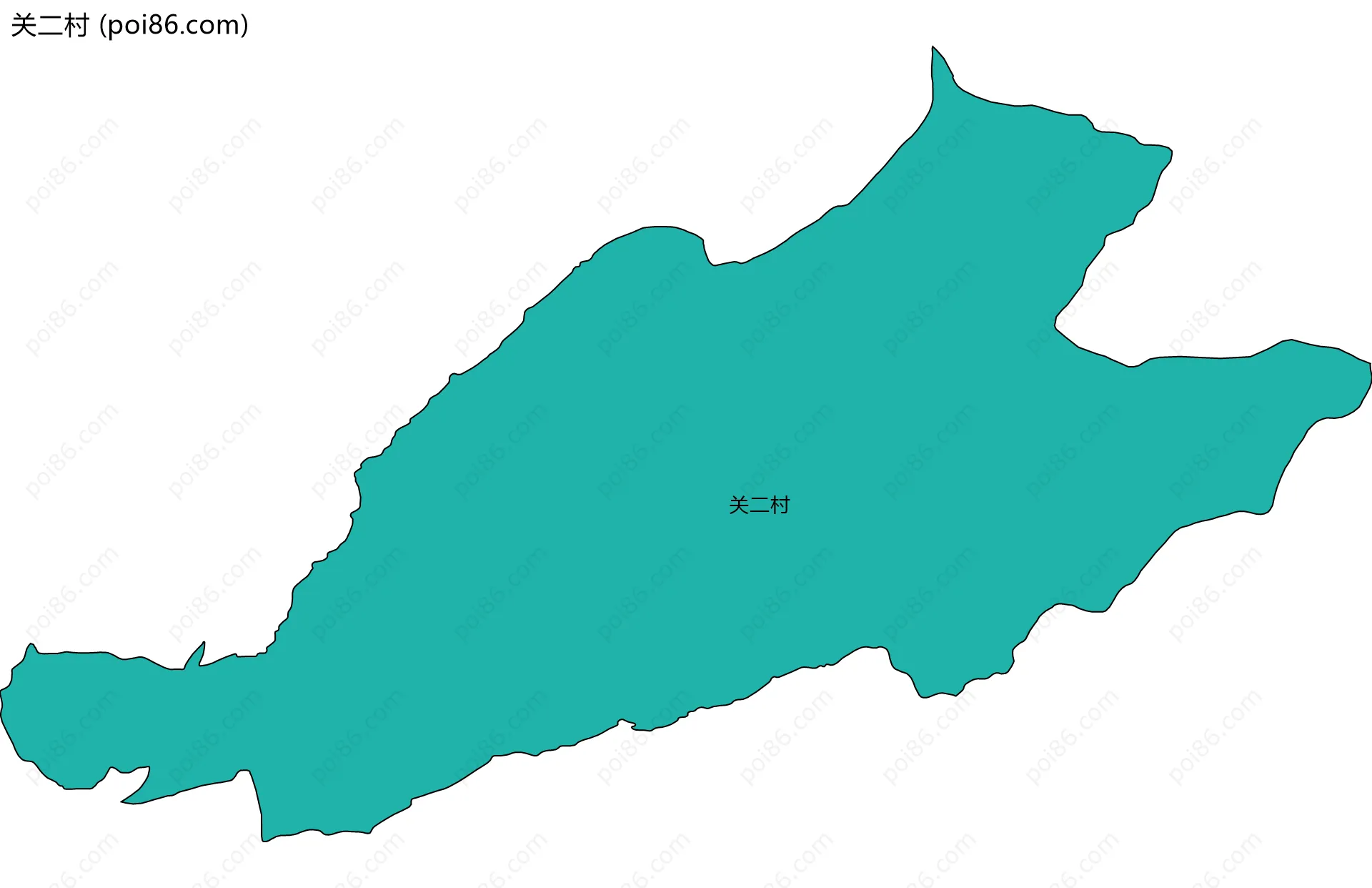 关二村边界地图