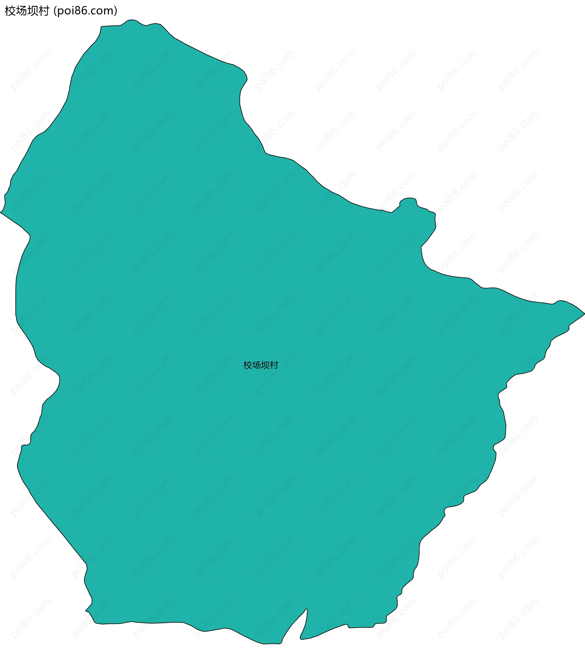 校场坝村边界地图