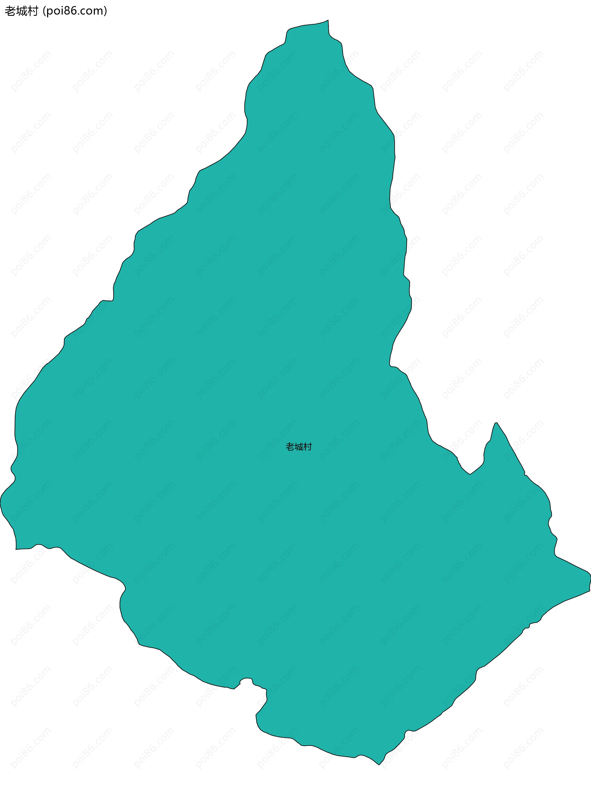 老城村边界地图