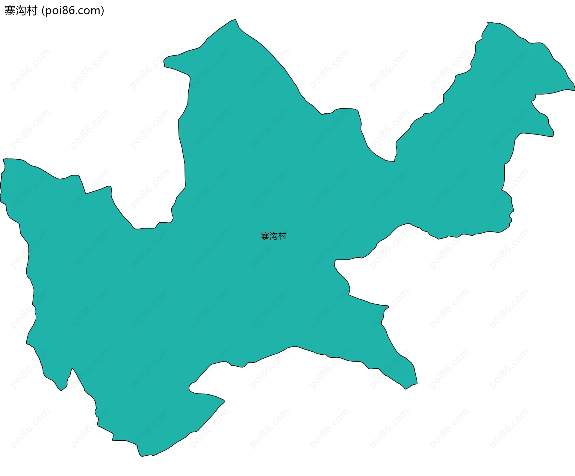 寨沟村边界地图